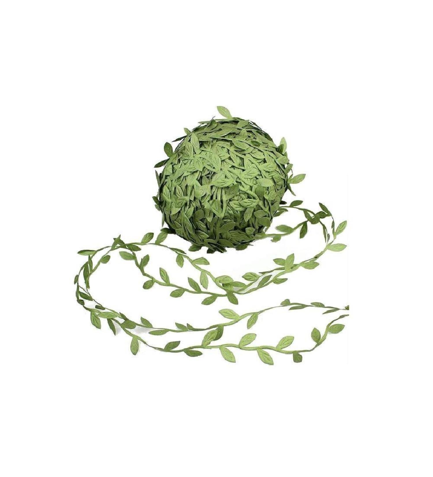 David Accessories Olive Green Leaf Trim Ribbon - 20 Yards for DIY Crafts, Weddings, Home Decor - Buy Online on GoSupps.com