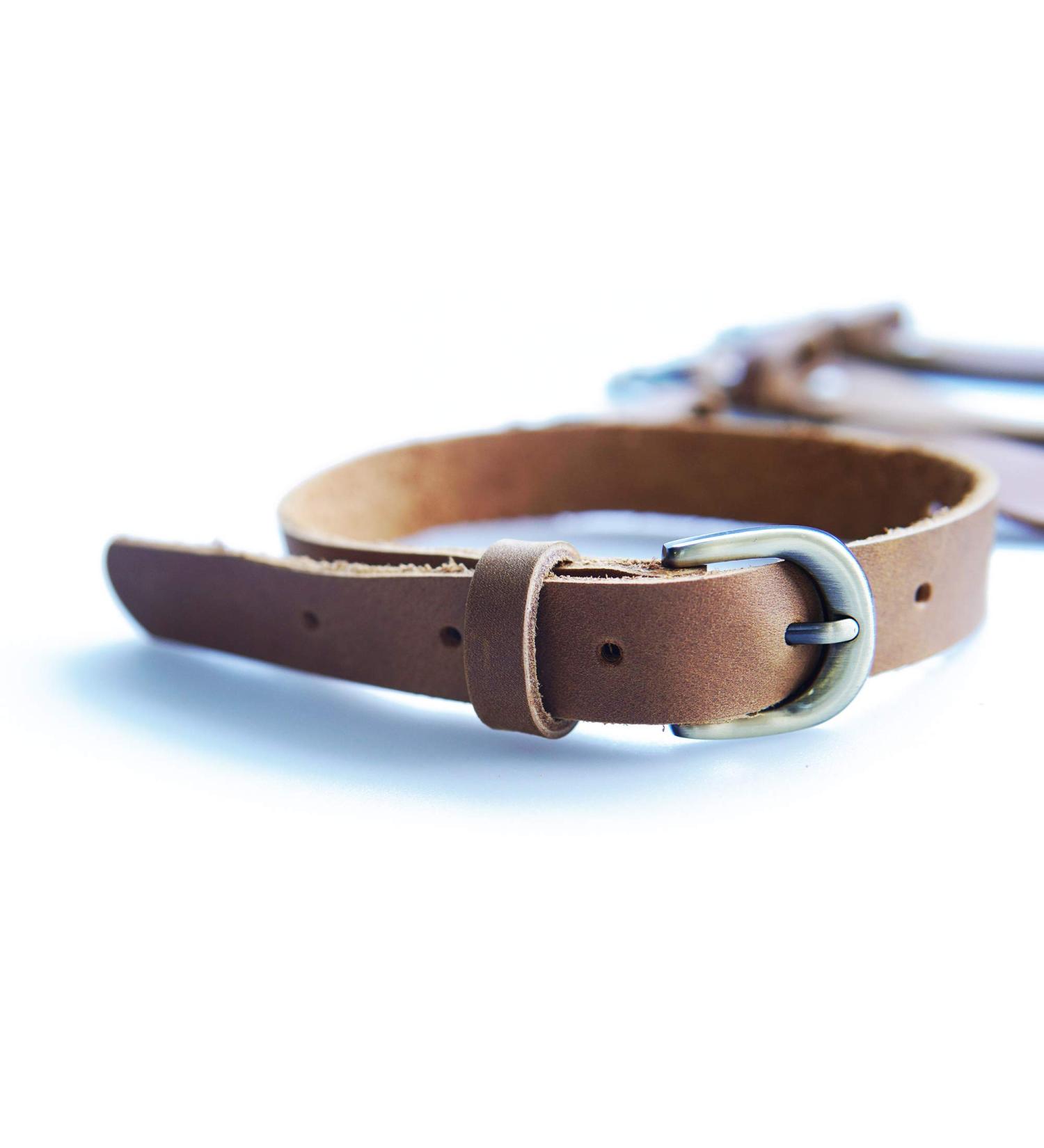 Jeereal Genuine Leather Stirrup Straps (4 Pack) - Adjustable Length Bourbon Brown | Metal Buckle | Premium Quality - Buy Online on GoSupps.com