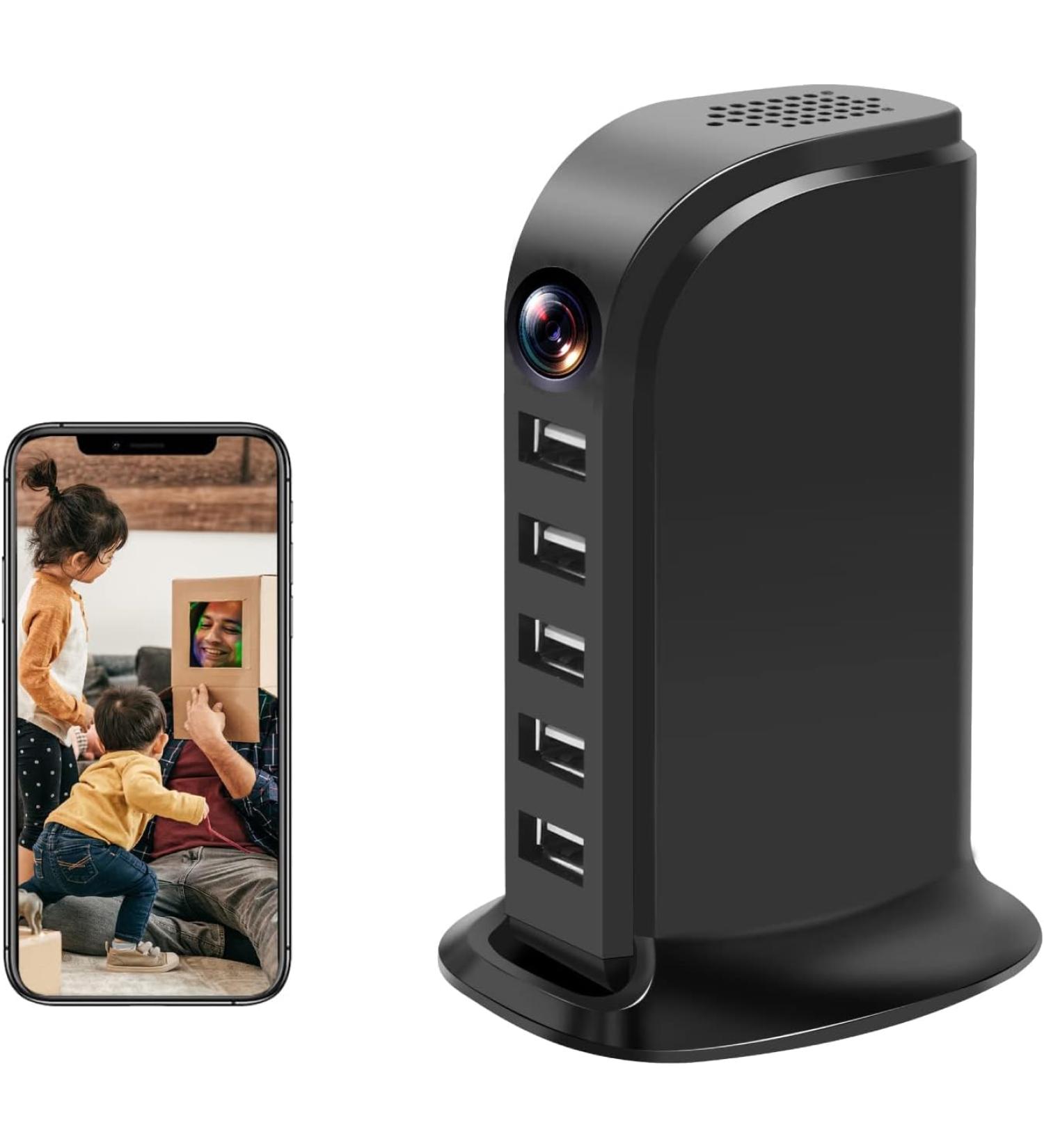 Musoumars Hidden Camera Detector USB Charger Video Recorder WiFi USB Hub 1080P HD Wireless Security Cameras Indoor Nanny Cam with Motion Detection for Home Office Video - Buy Online on GoSupps.com