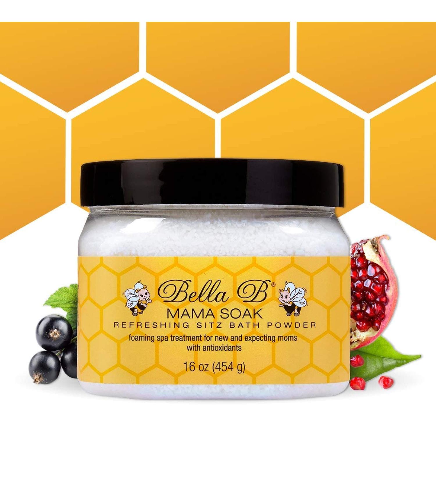 BELLA B Mama Soak 16 oz - Natural Postpartum Sitz Bath Soak for Healing and Swelling Reduction - Buy Online on GoSupps.com