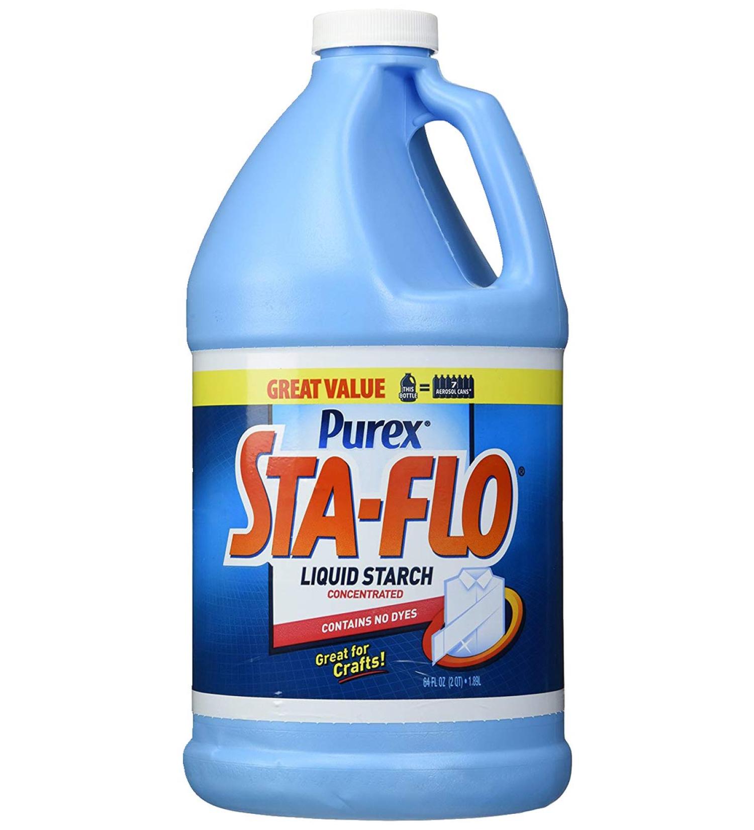 Purex Sta-Flo Liquid Starch 64 Ounce - Best Quality 1/2 Gallon Size - Buy Online on GoSupps.com