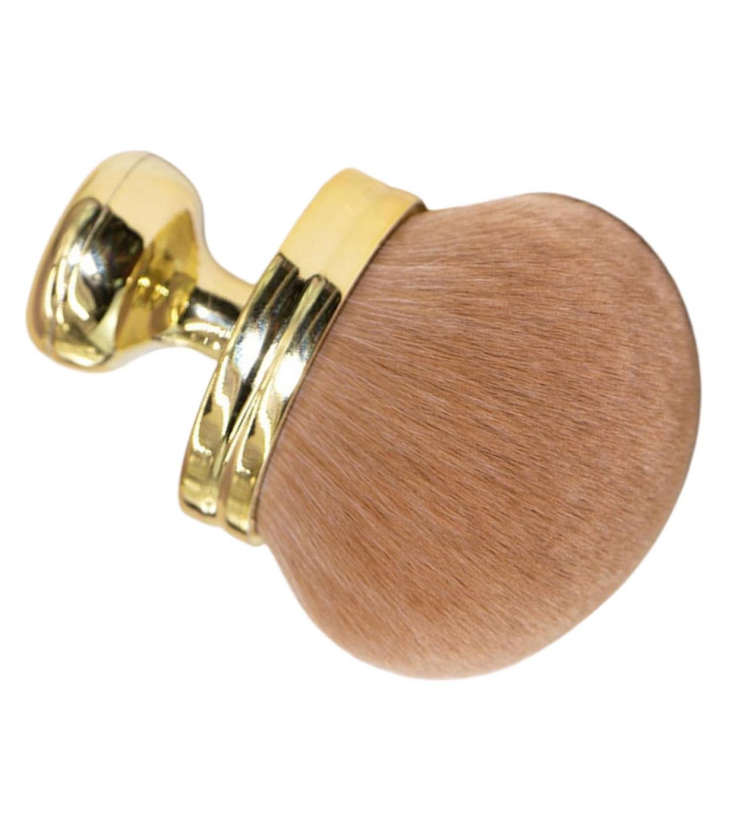 MERRYHAPY Fluffy Soft Makeup Brush Set | Blush Brushes for Cheeks | Bulk Beauty Tools | Perfect for Travel & Setting Powder | Golden Design 8.5x7cm - Buy Online on GoSupps.com