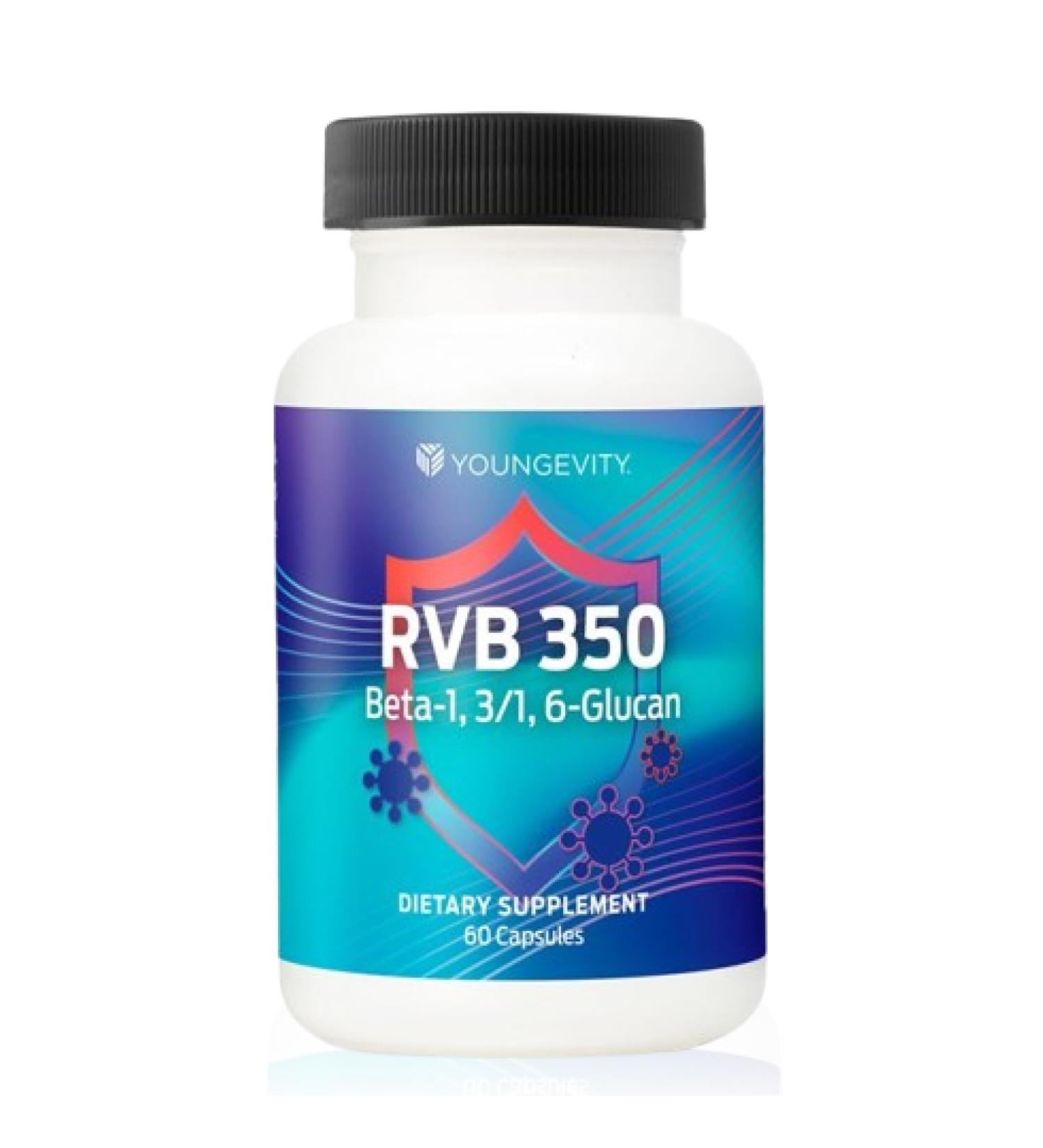 Youngevity RVB 350 (Beta 1 3/1 6-Glucan) 60 Capsules - Buy Online on GoSupps.com