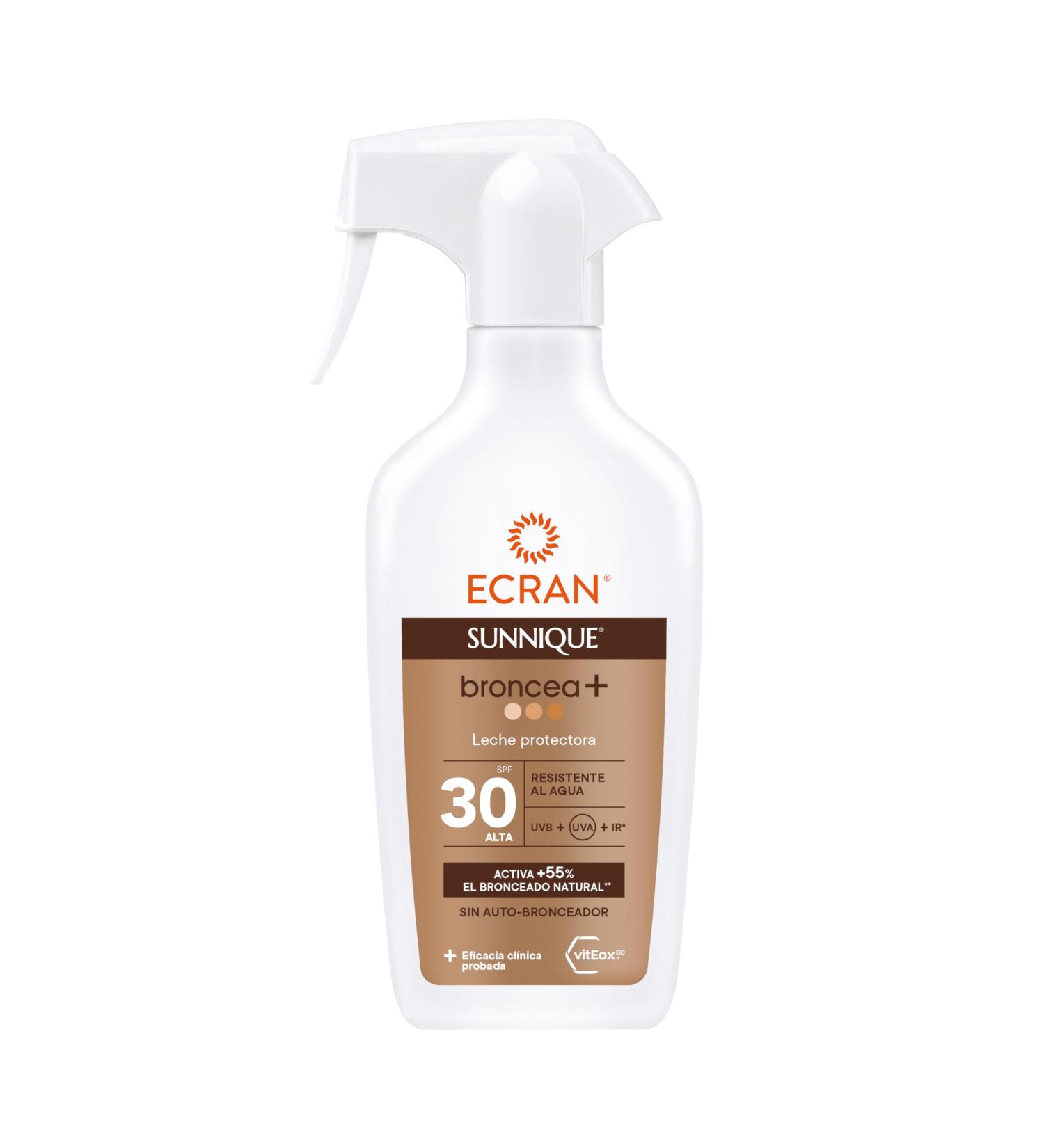 Ecran Sunnique Broncea+ SPF 30 Sun Milk Spray - 300 ml | International Shipping Available - Buy Online on GoSupps.com