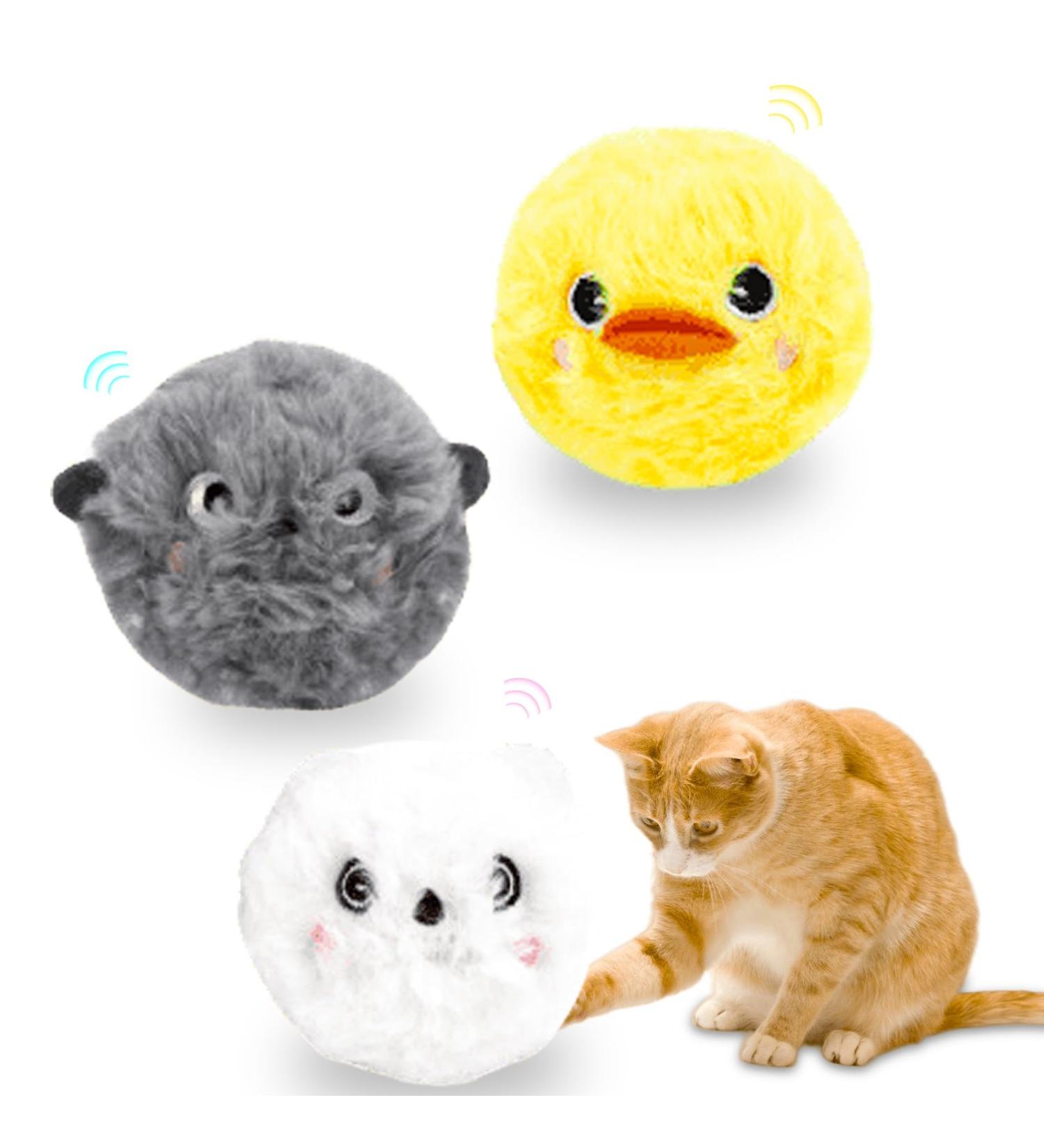 Molbory 3-Piece Plush Cat Balls | Interactive Sound Toy for Kittens | Soft Cat Balls for Play & Engagement - Buy Online on GoSupps.com