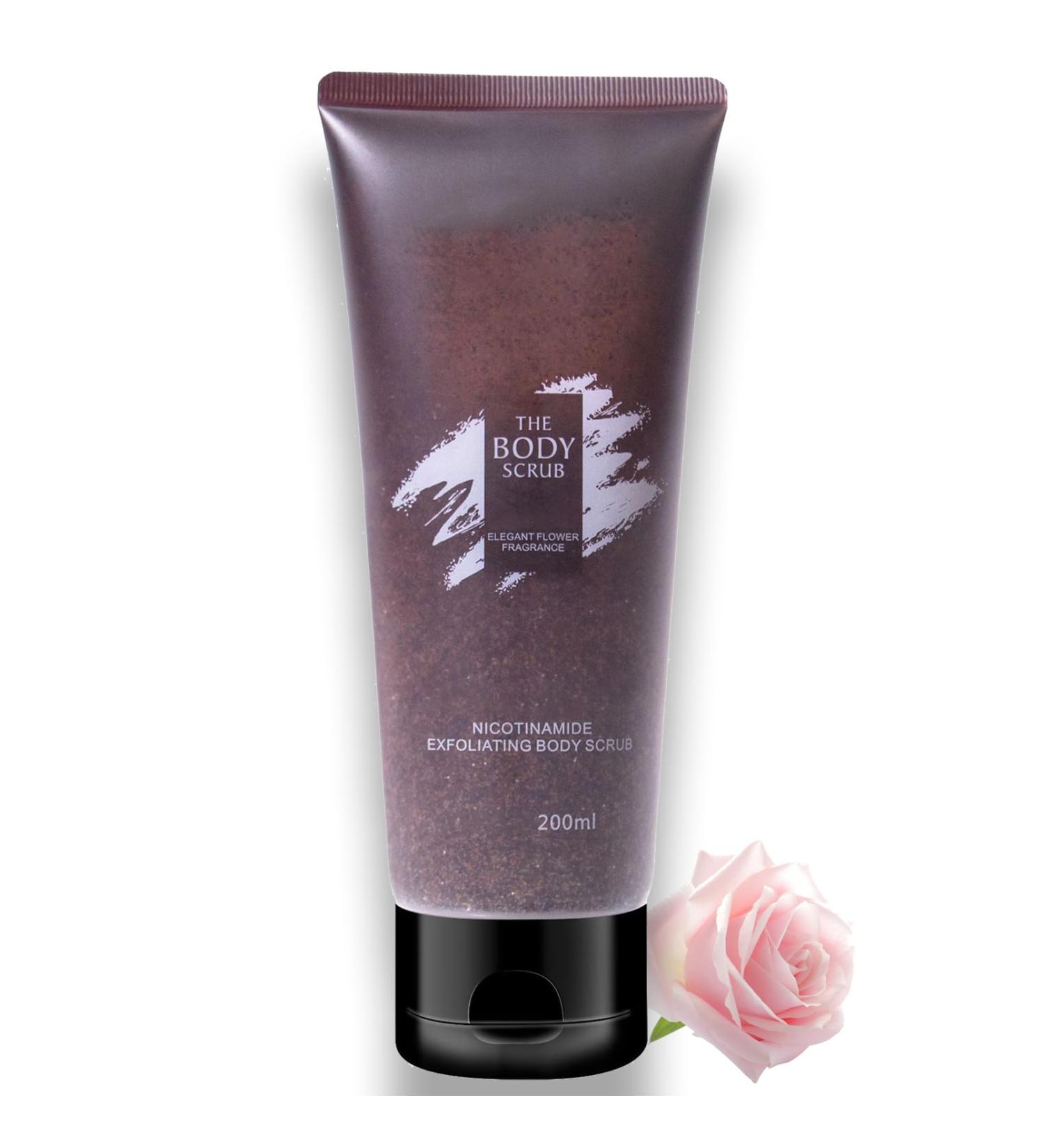 Niacinamide Body Scrub - Flower Fragrance Body Scrub Exfoliator - Niacinamide Exfoliating Body Scrub - Deep Cleansing Refine Pore Moisture Hydrating - Improve Dullness Restore Smooth Skin Elasticity - Buy Online on GoSupps.com