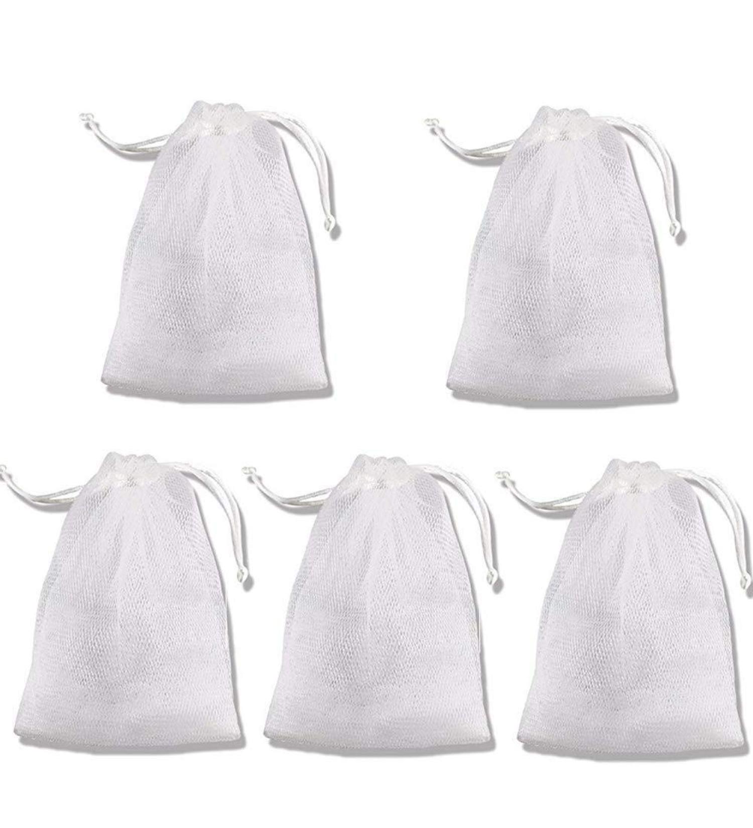 Wicemoon Soap Mesh Bag Foaming Net Double Layer Bubble Foam Net Soap Blister Mesh Sponge Soap Storage Pouch Bathroom Accessories - Buy Online on GoSupps.com