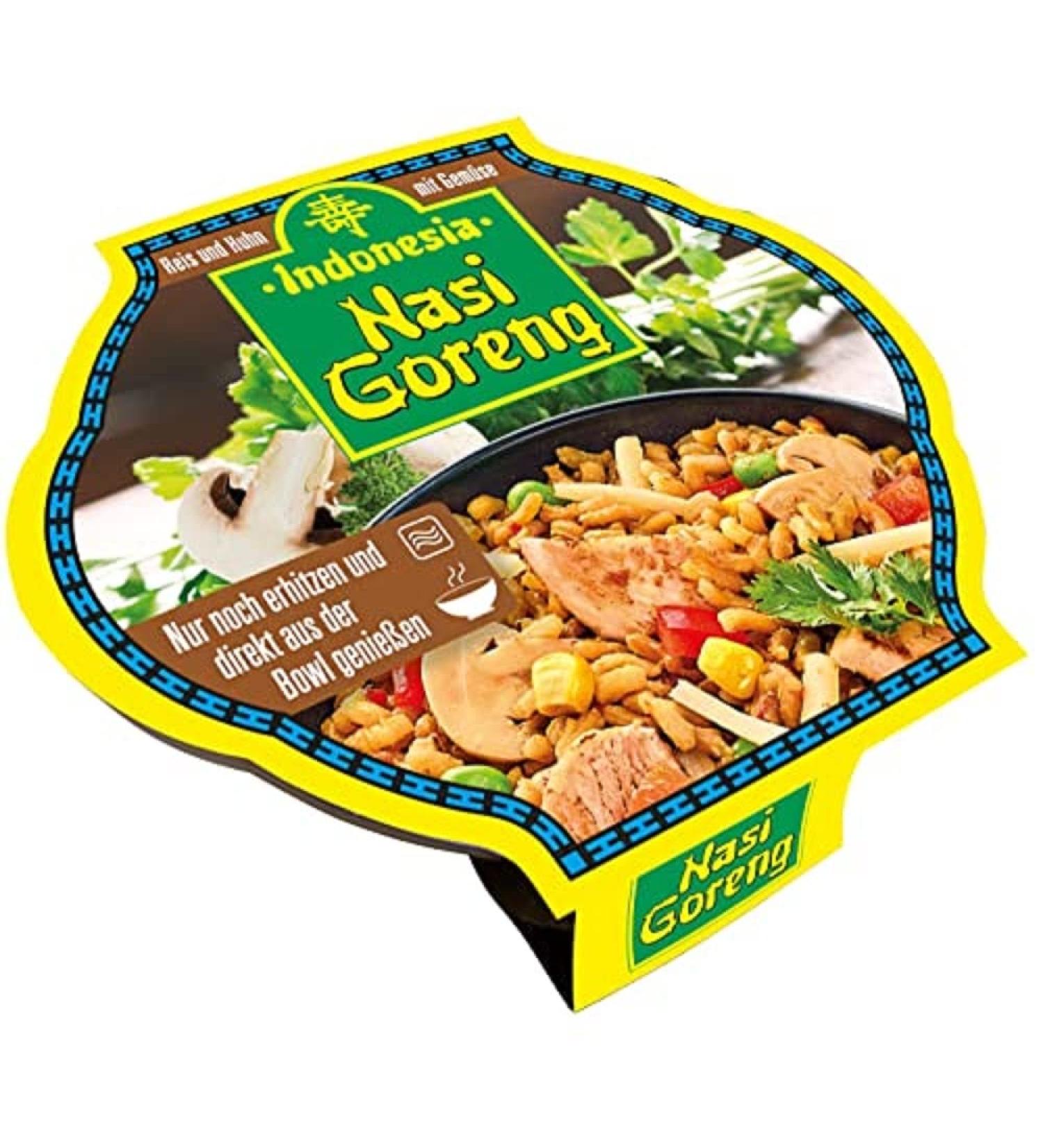 Indonesia Bowl Nasi Goreng ready meal with vegetables rice dish with chicken 400 grams 400 g (1 pack)