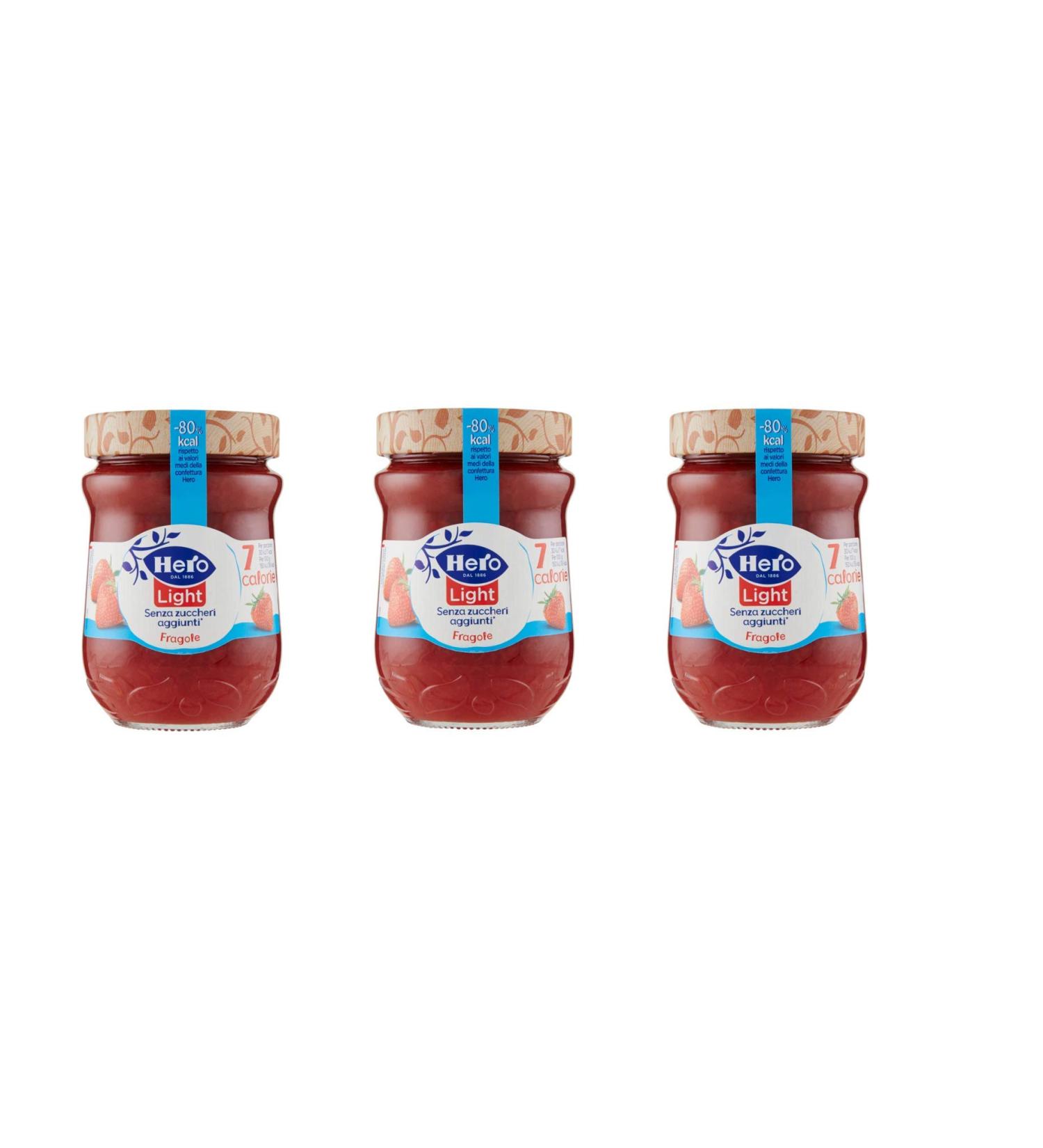 Hero 3X Hero Light Fragole Light Jam Fraberries Italy 280g