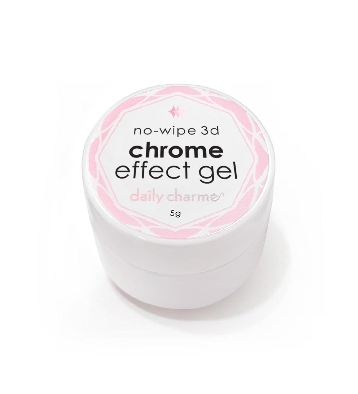 Daily Charme 3D Chrome Effect No-Wipe Gel Nail Polish - UV/LED 5g Clear Nail Gel for Chrome Nail Art & DIY at Home or Salon - Buy Online on GoSupps.com