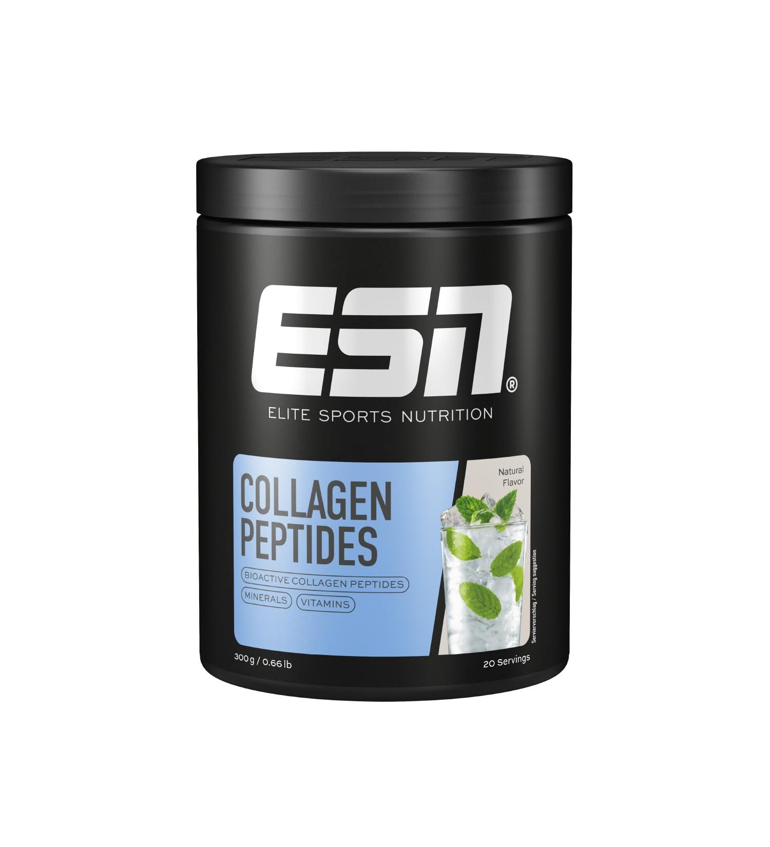 ESN Collagen Peptides 300g - Natural Joint Stability & Skin Elasticity Support | Made in Germany Tested Quality Single Portions - Buy Online on GoSupps.com