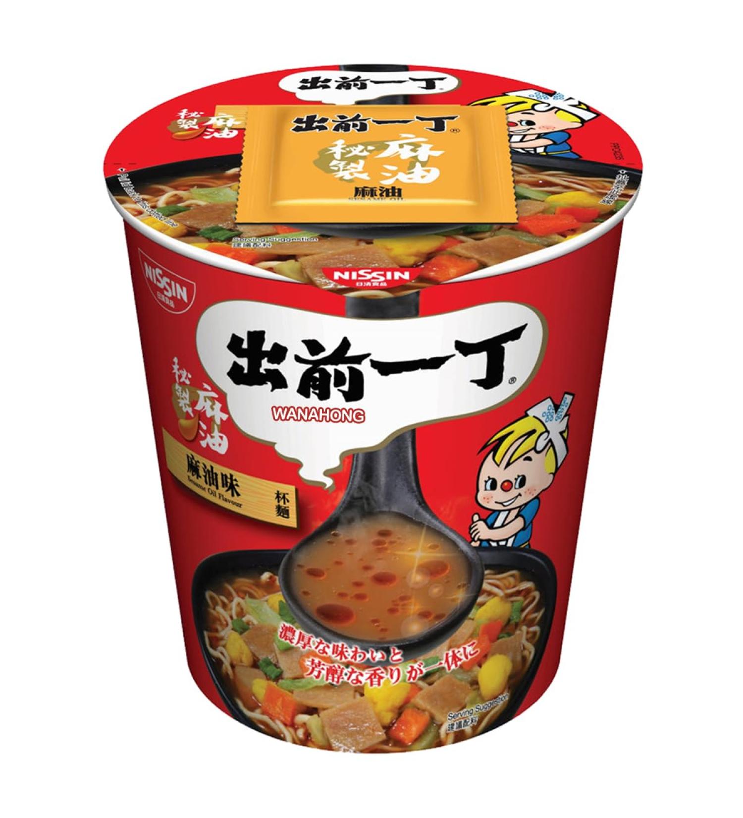 WaNaHong Nissin Demae Ramen Cup - Sesame Oil Flavour (12 Cups)