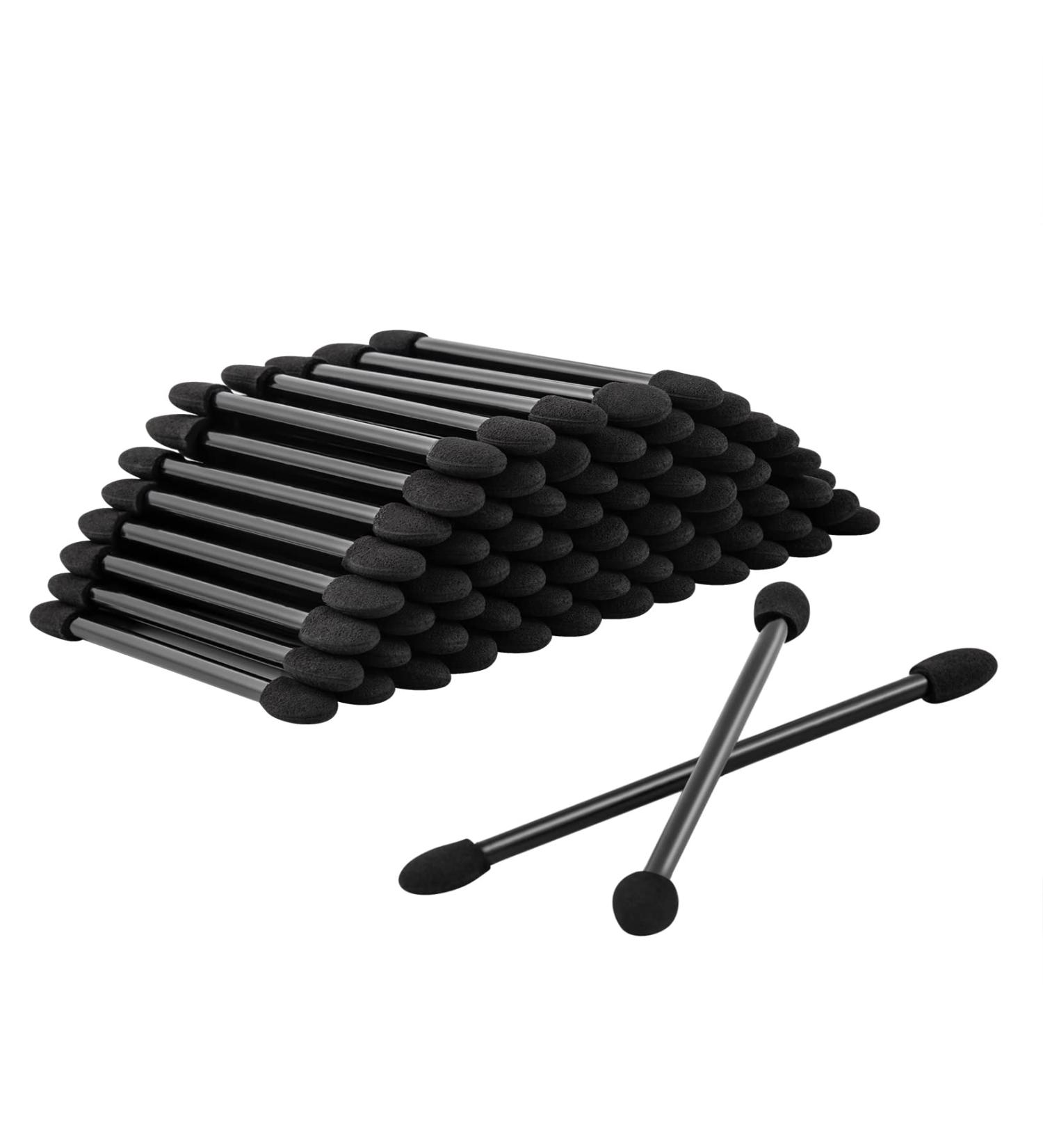 Ponpon 100Pcs Dual Sided Eyeshadow Applicators - Disposable Eye Sponge Brushes for Women - 100 Count - Buy Online on GoSupps.com