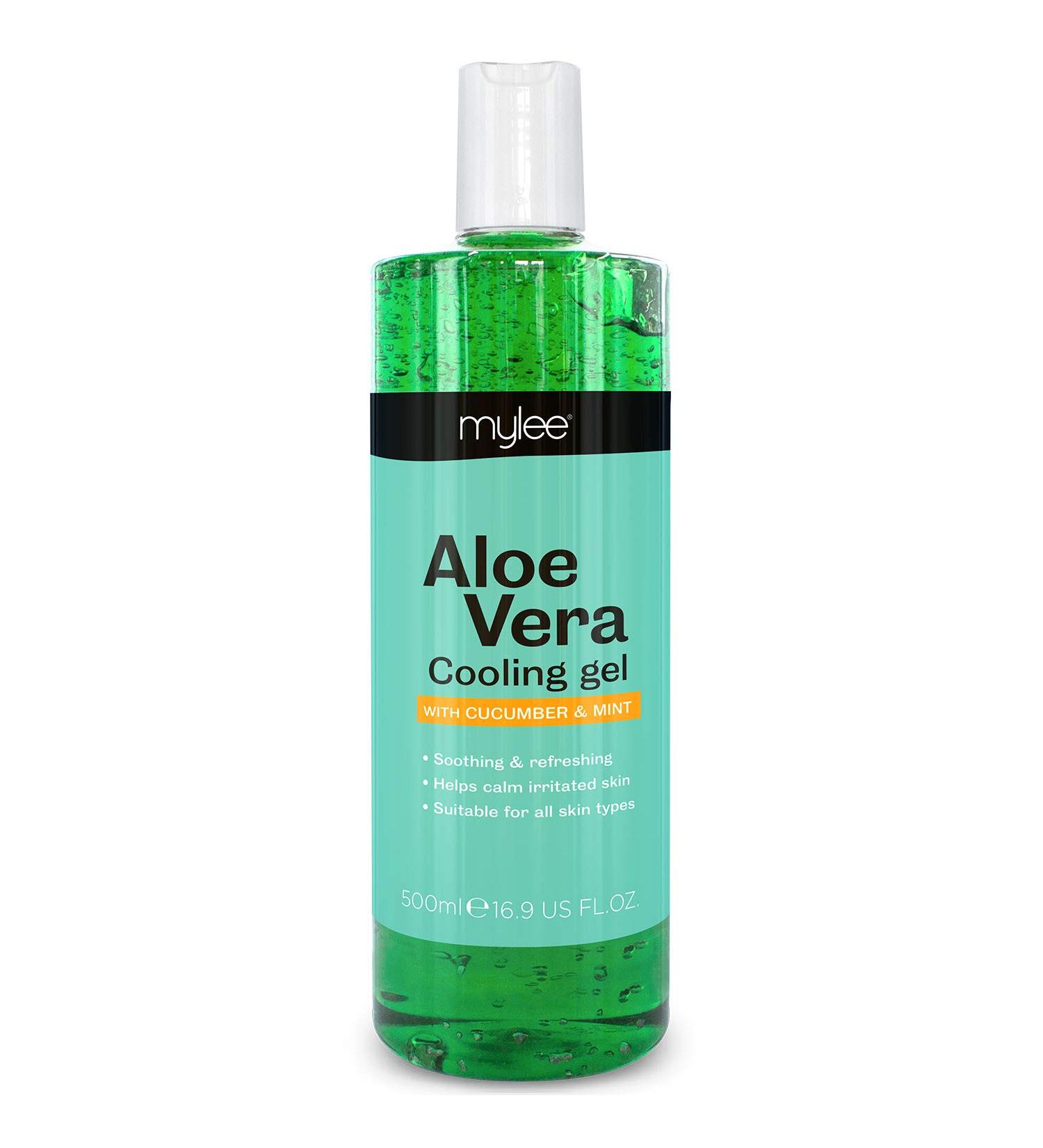 Mylee Pure Aloe Vera Soothing Gel After Care Waxing Hair Removal Depilation Wax Skin Treatment After Sun 500 ml - Buy Online on GoSupps.com