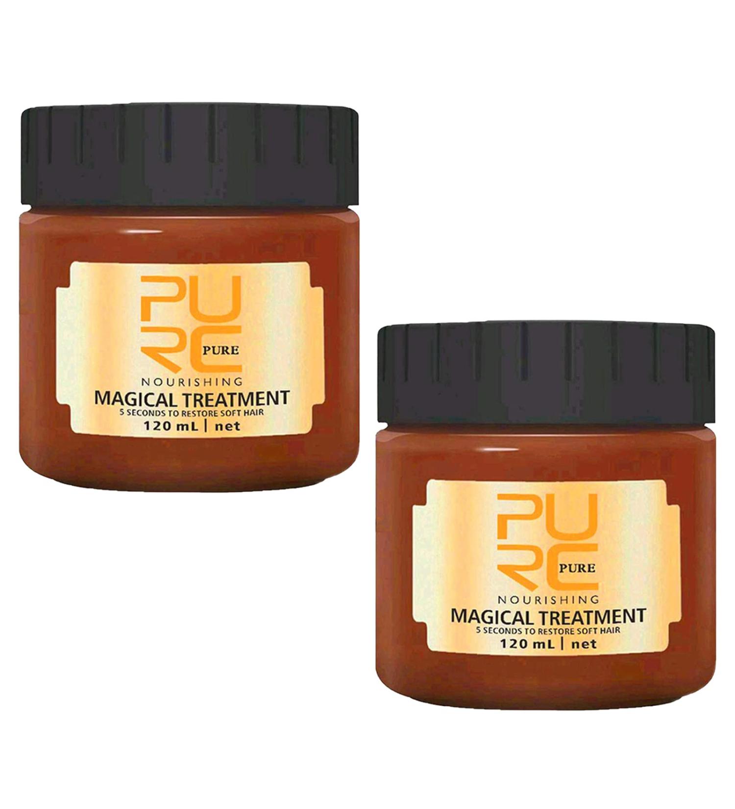 BROUYOUE PURC Magical Hair Treatment Mask Upgraded - Professional Hair Conditioner for Dry & Damaged Hair - 5 Seconds Repairs - 120ML 2PCS - Buy Online on GoSupps.com