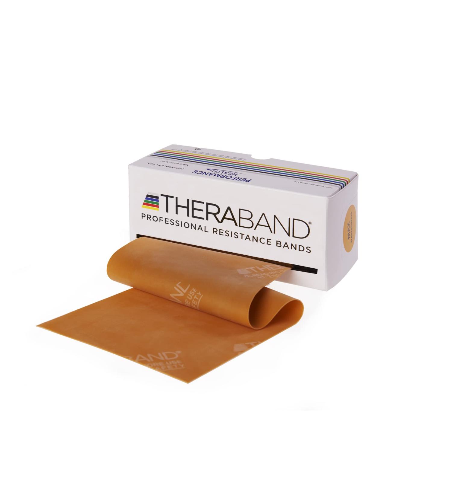 Theraband Original Fitness Band | Resistance Band for Strength Training & Weight Loss | 5.5m Professional Rollers for Home & Gym Use - Buy Online on GoSupps.com