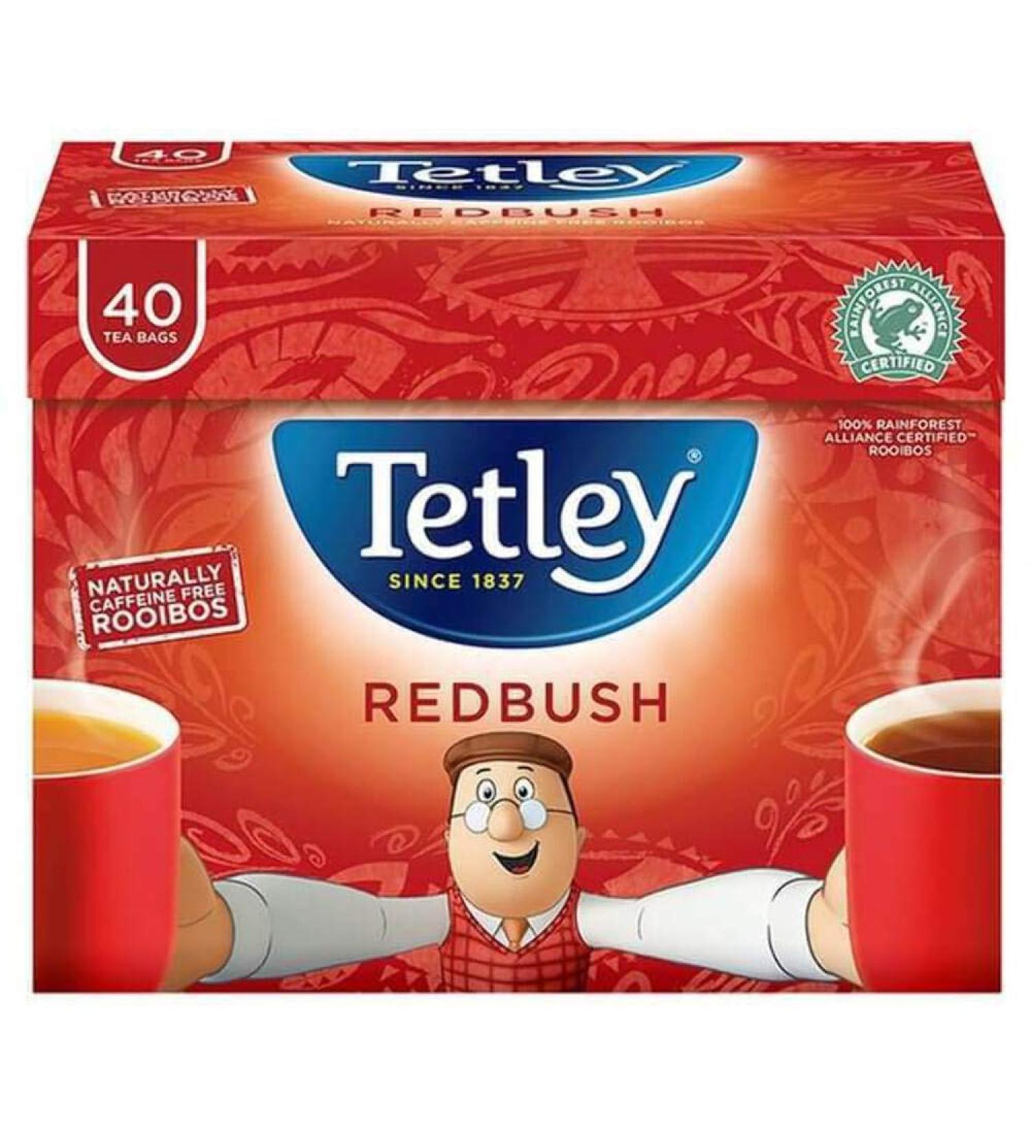Tetley Redbush Pure 40 Tea Bags 40 Count (Pack of 1)