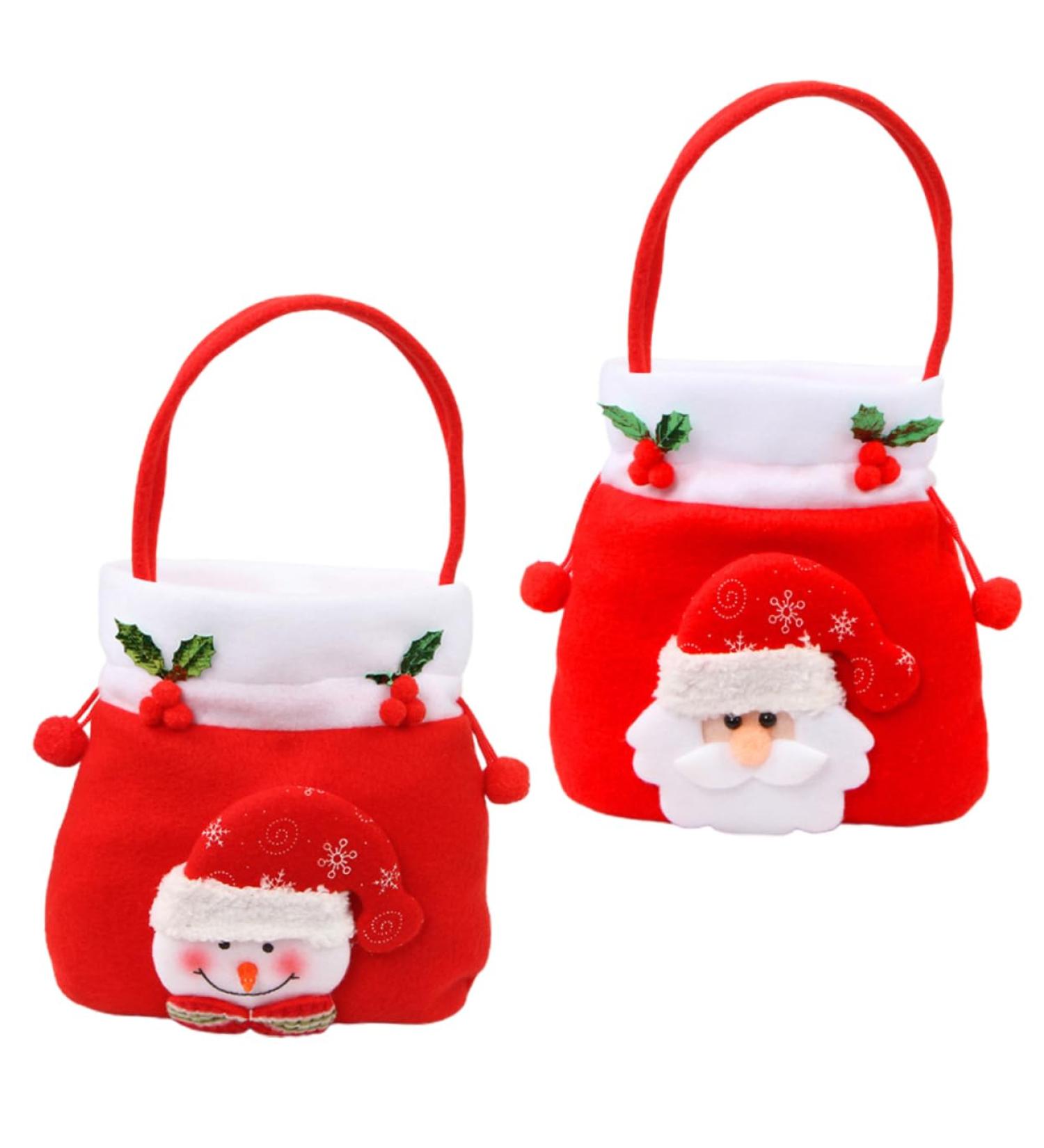 Alipis 2pcs Candy Tote Storage Bag Bags Storage Case Christmas Pouch Brushed Cloth Child Christmas Bag - Buy Online on GoSupps.com