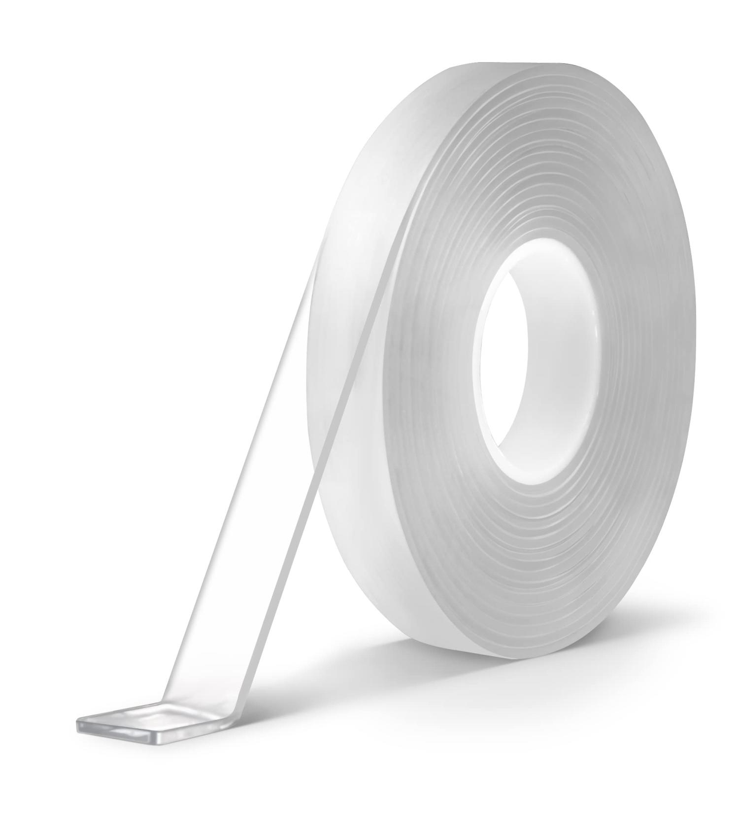 ZhiYo Double Sided Tape Heavy Duty 13.12 ft - Thickened to 0.08 in  Strong Sticky Tape Multipurpose Nano Tape  Removable & Traceless Wall Tape  Reusable Transparent Adhesive Tape  Poster Tape 13.12' x 0.6 x 0.08 - Buy Online on GoSupps.com