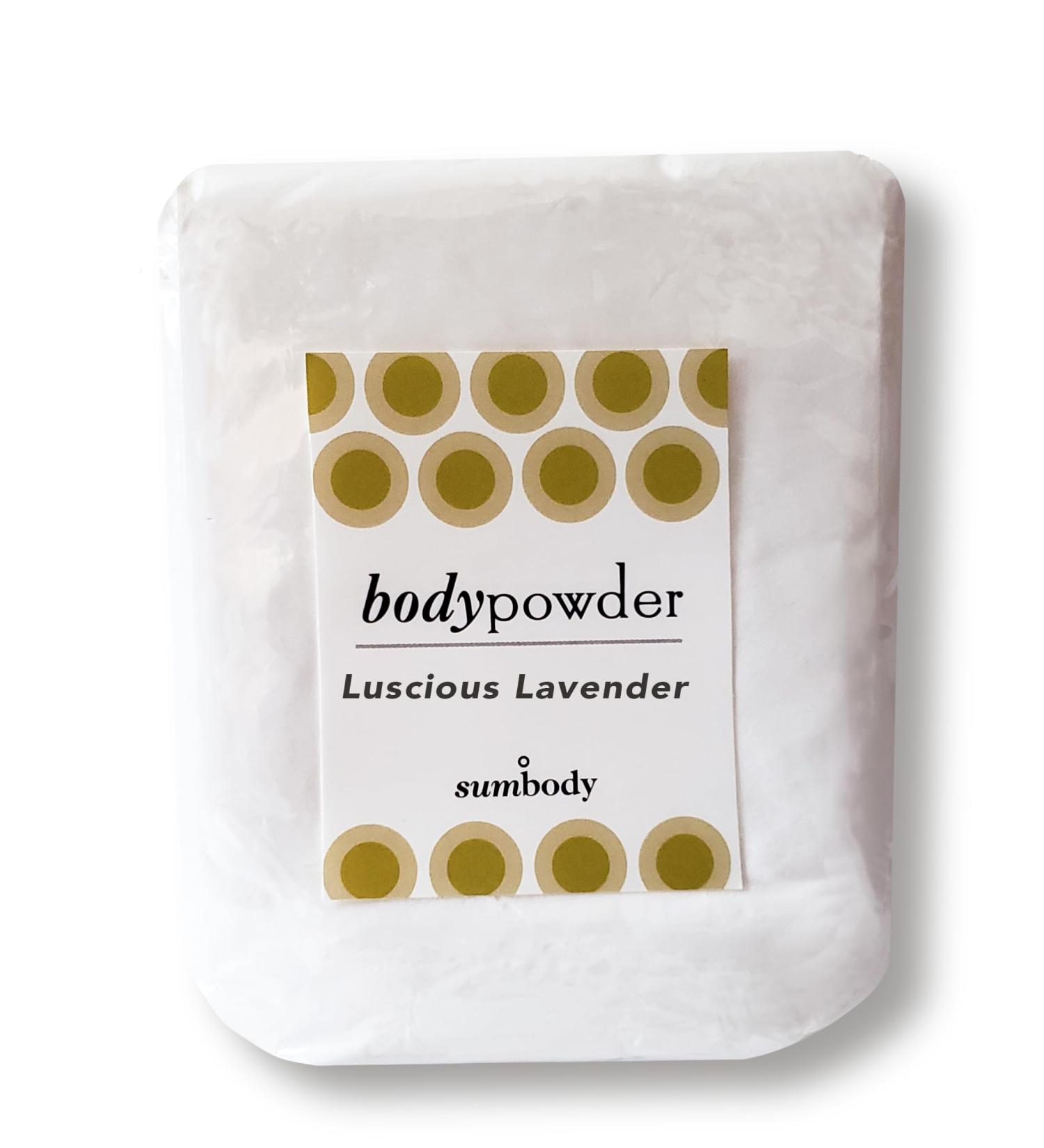 Organic Lavender Body Powder - Talc & Cornstarch Free Perfect for Women Men & Babies | Sweat Absorbing Deodorant & Travel Size Refill - Buy Online on GoSupps.com