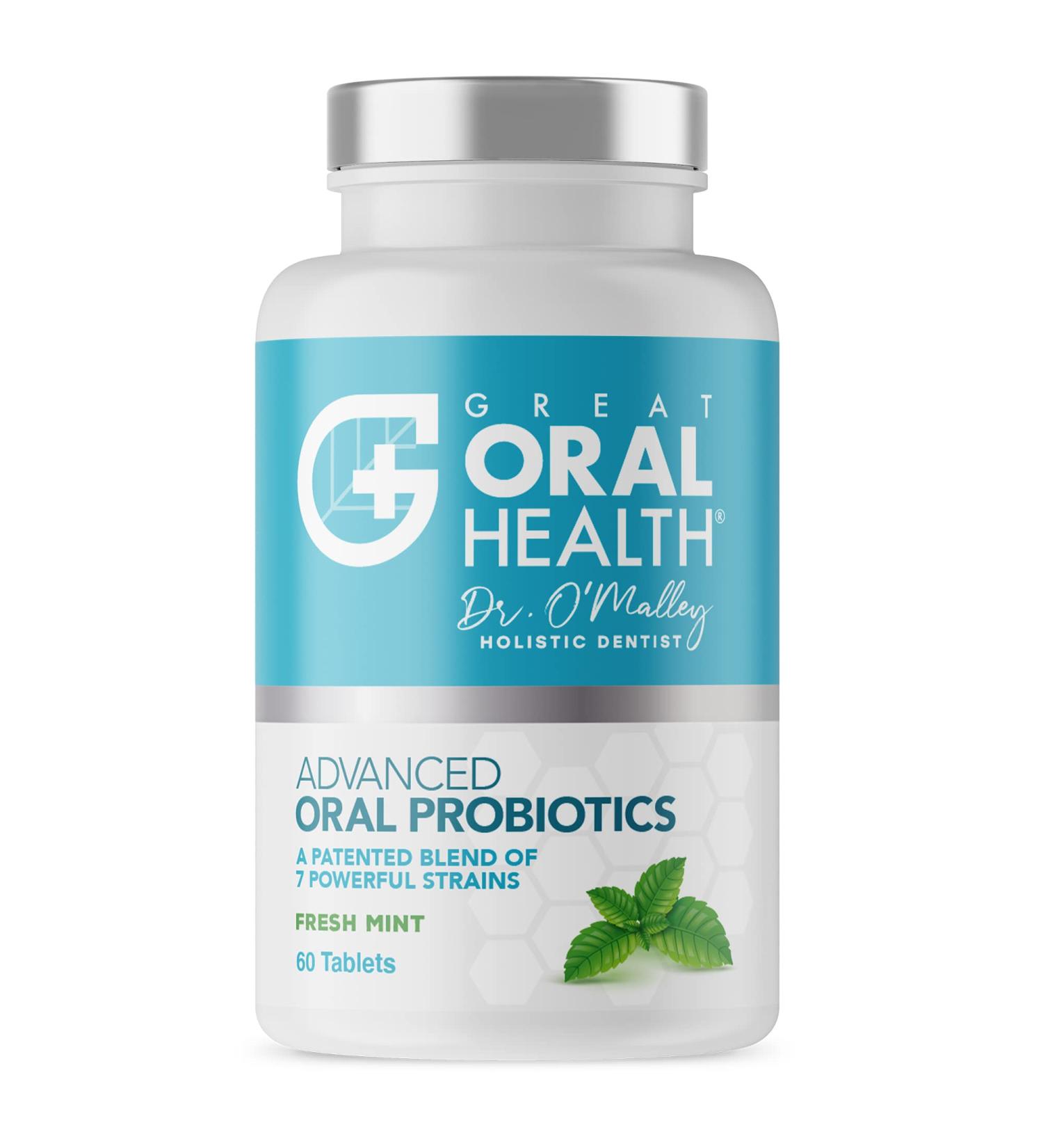 BLIS K12 M18 Oral Probiotics for Bad Breath Treatment - 60 Mint Lozenges, Dentist Formulated, eBook Included - Buy Online on GoSupps.com
