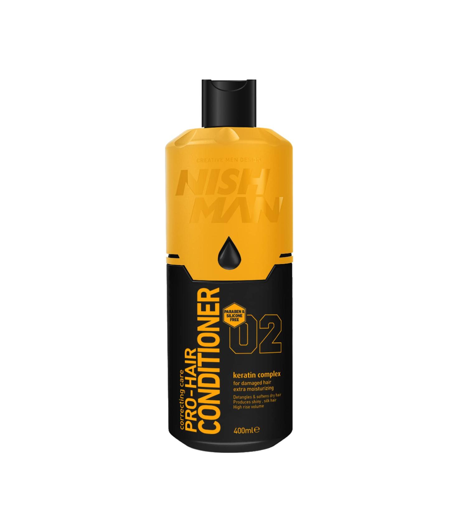 Nishman Hair Care Series (02 Pro-Hair Conditioner 400ml) - Buy Online on GoSupps.com