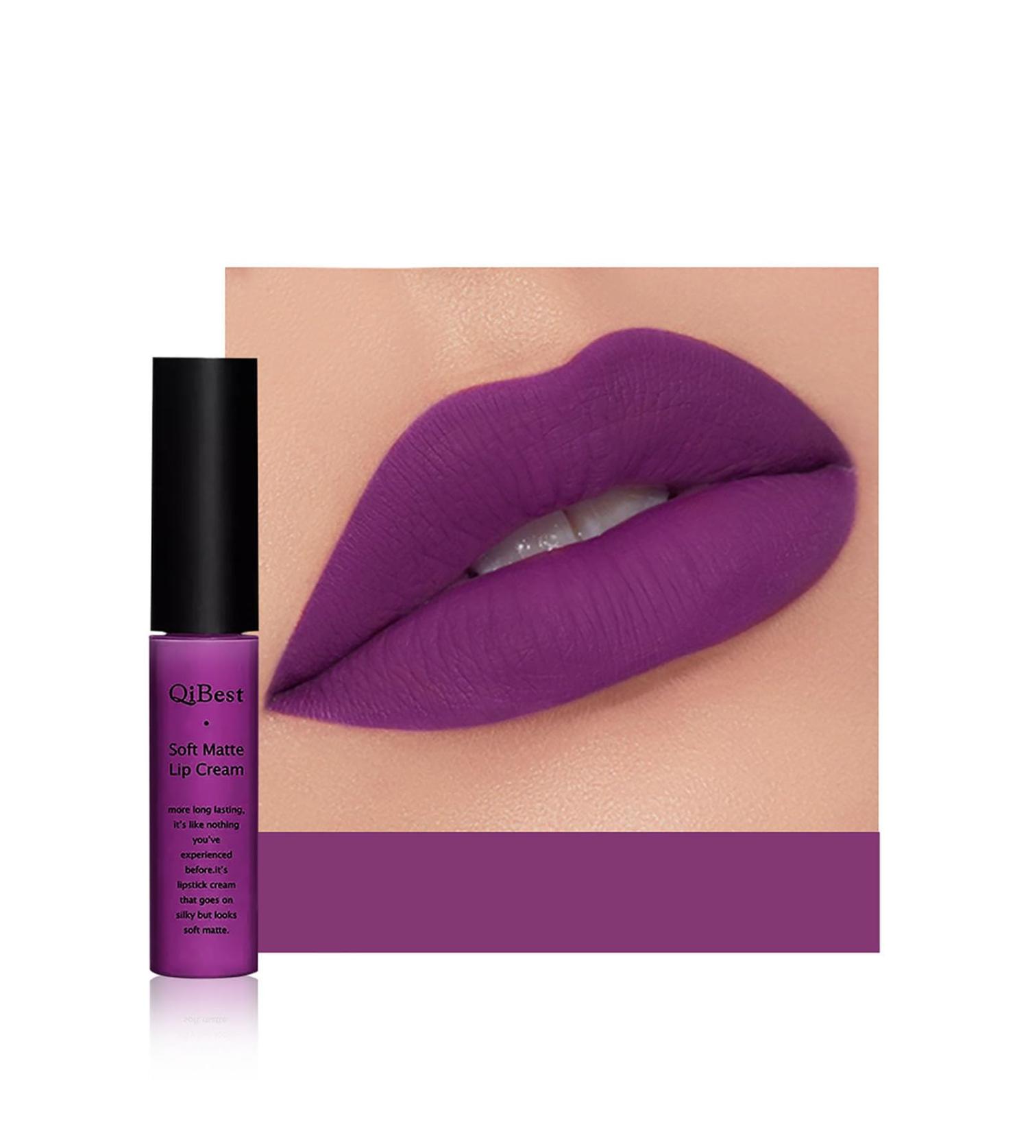 Many Velvet Matte Liquid Lipstick Makeup long lasting and water resistant does not stick to the cup Lip Gloss Dark Lilac 621 621 - Buy Online on GoSupps.com
