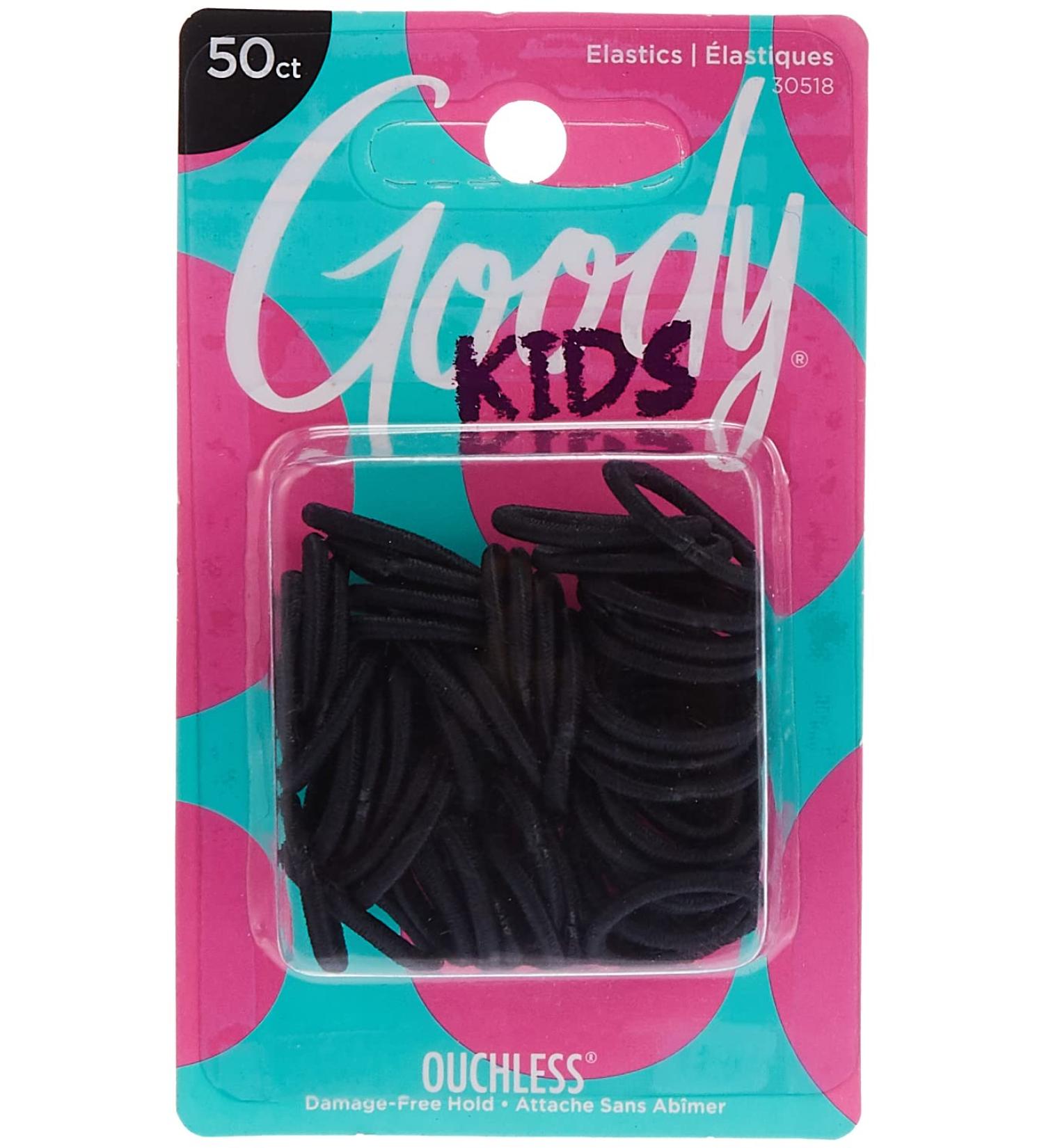 Goody Ouchless Braided Mini Elastics 50 Count - Gentle Hair Ties for All-Day Comfort - Buy Online on GoSupps.com