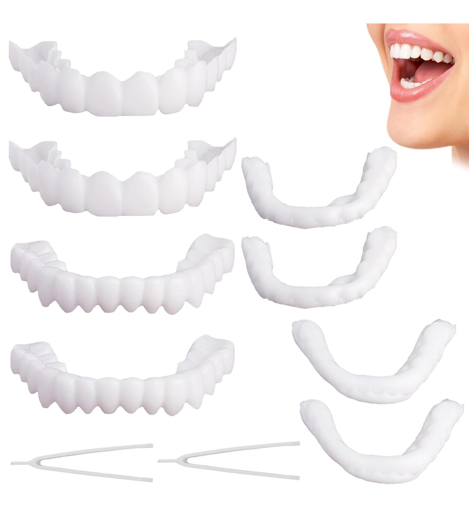 Buy WTTFC Couples False Teeth Veneers | Cosmetic Provisional Dentures for Men & Women - International Shipping - Buy Online on GoSupps.com