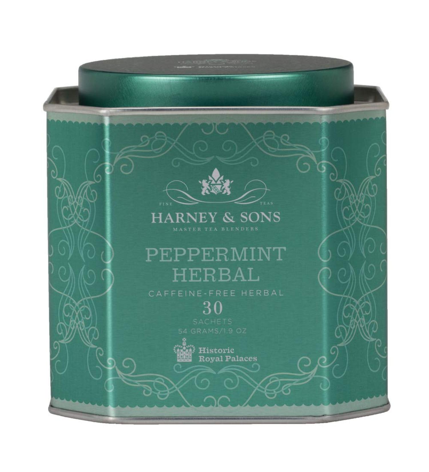 Harney & Sons Peppermint Herbal Tea - Caffeine-Free 30 Sachets (1.9 oz) - Buy Online on GoSupps.com