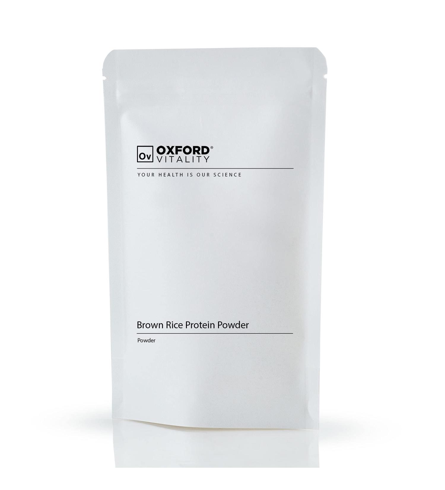 Brown Rice Protein Powder 500g | Vegan | Premium Protein | Muscle Gain and Maintenance | Oxford Vitality - Buy Online on GoSupps.com