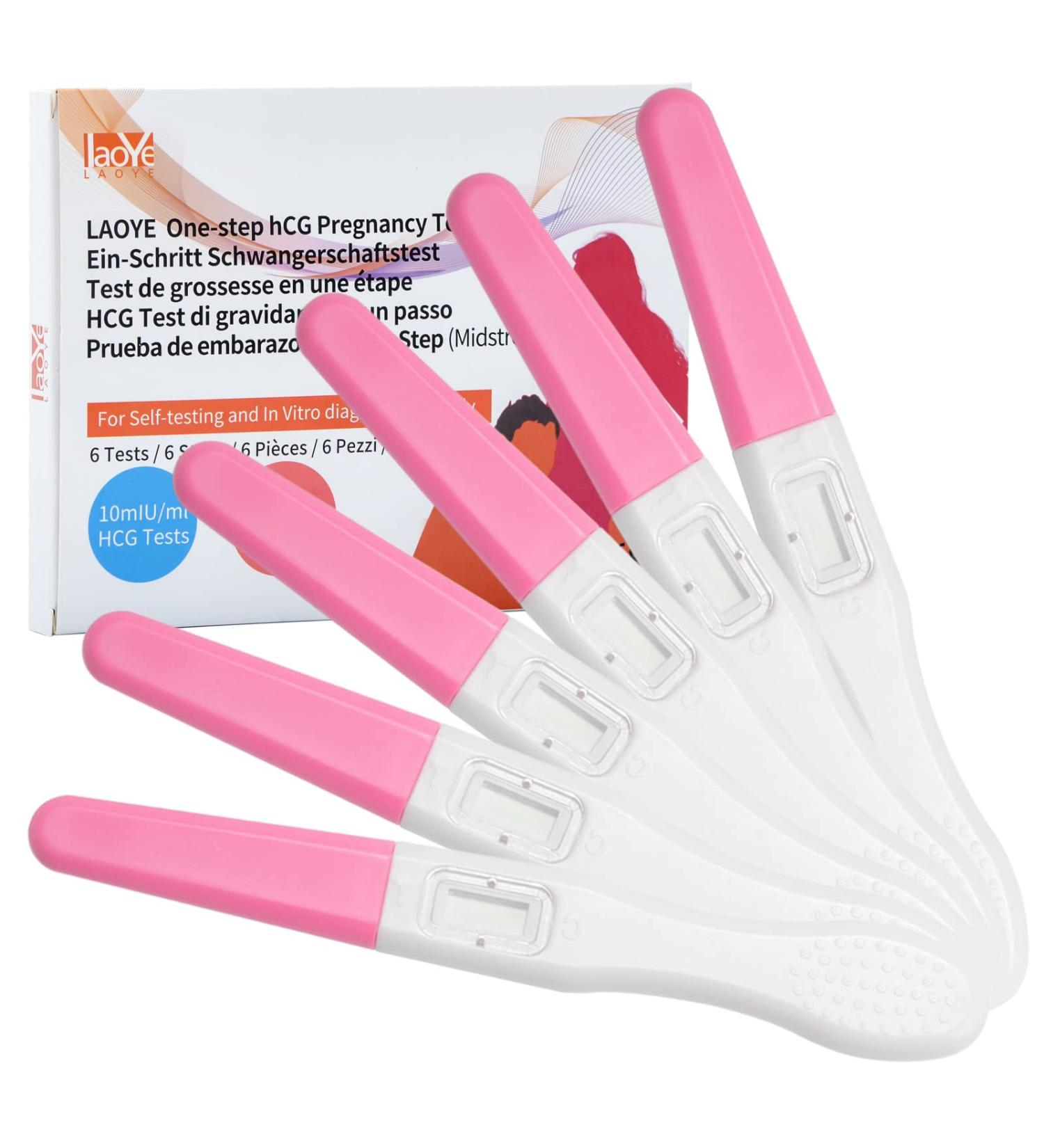 6-Pack Early Pregnancy Tests - Detect HCG at 10 mIU/ml with Over 99% Accuracy - Fast International Shipping - Buy Online on GoSupps.com