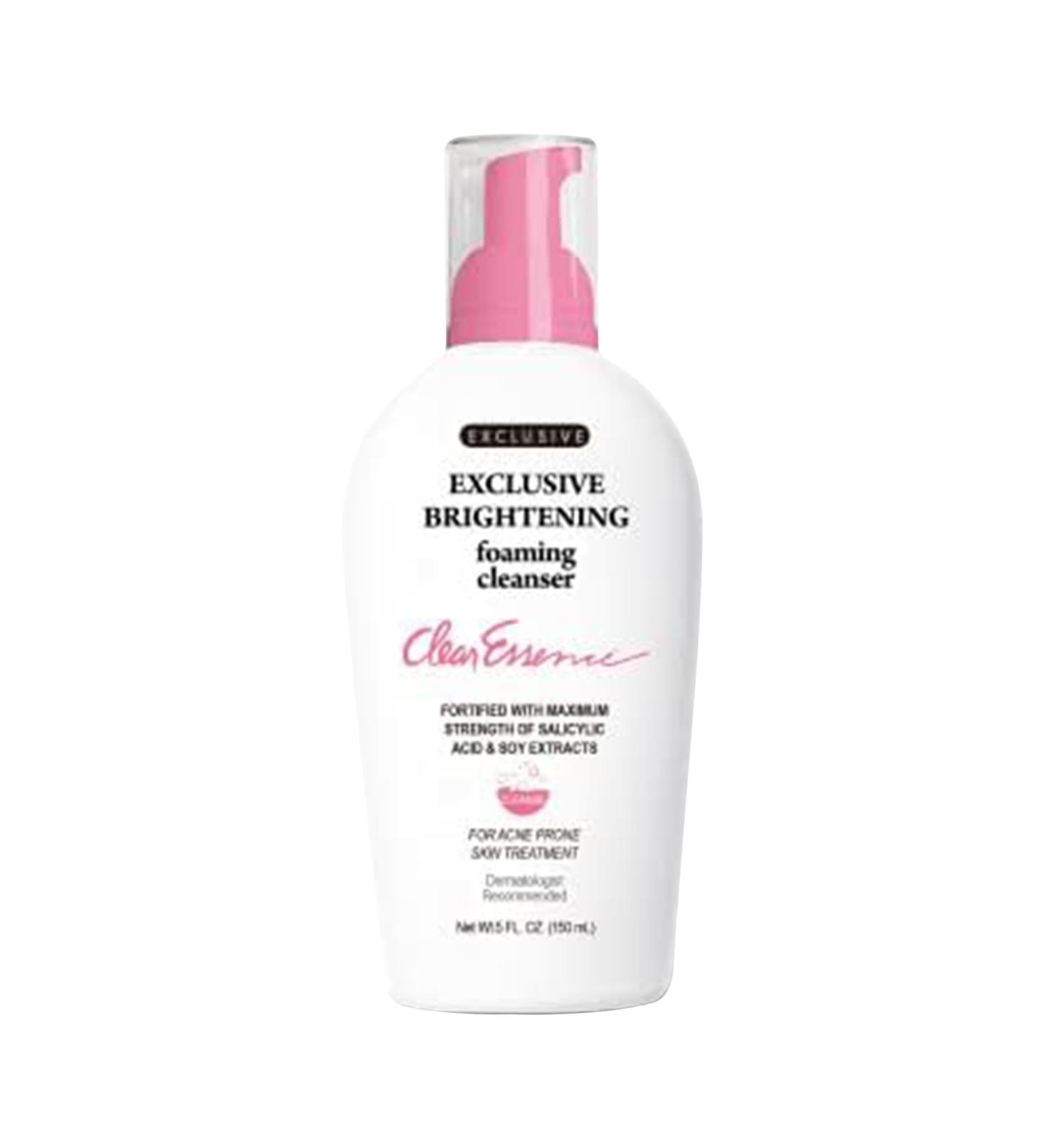 Clear Essence Exclusive Brightening Foaming Cleanser - Gentle Acne Treatment & Daily Face Wash - Dermatologist Recommended 5oz - Perfect for All Skin Types - Buy Online on GoSupps.com
