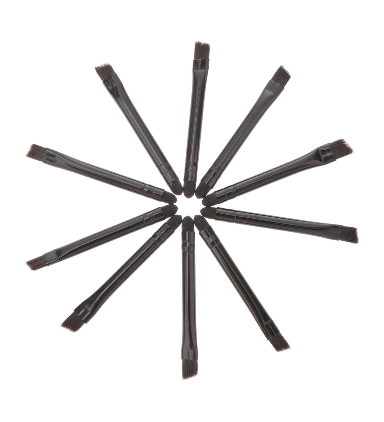 OHPHCALL 10 Pcs Eye Shadow Brush Makeup Eyeshadow Concealer Brush Blush Makeup Brush Black Stainless Steel - Buy Online on GoSupps.com