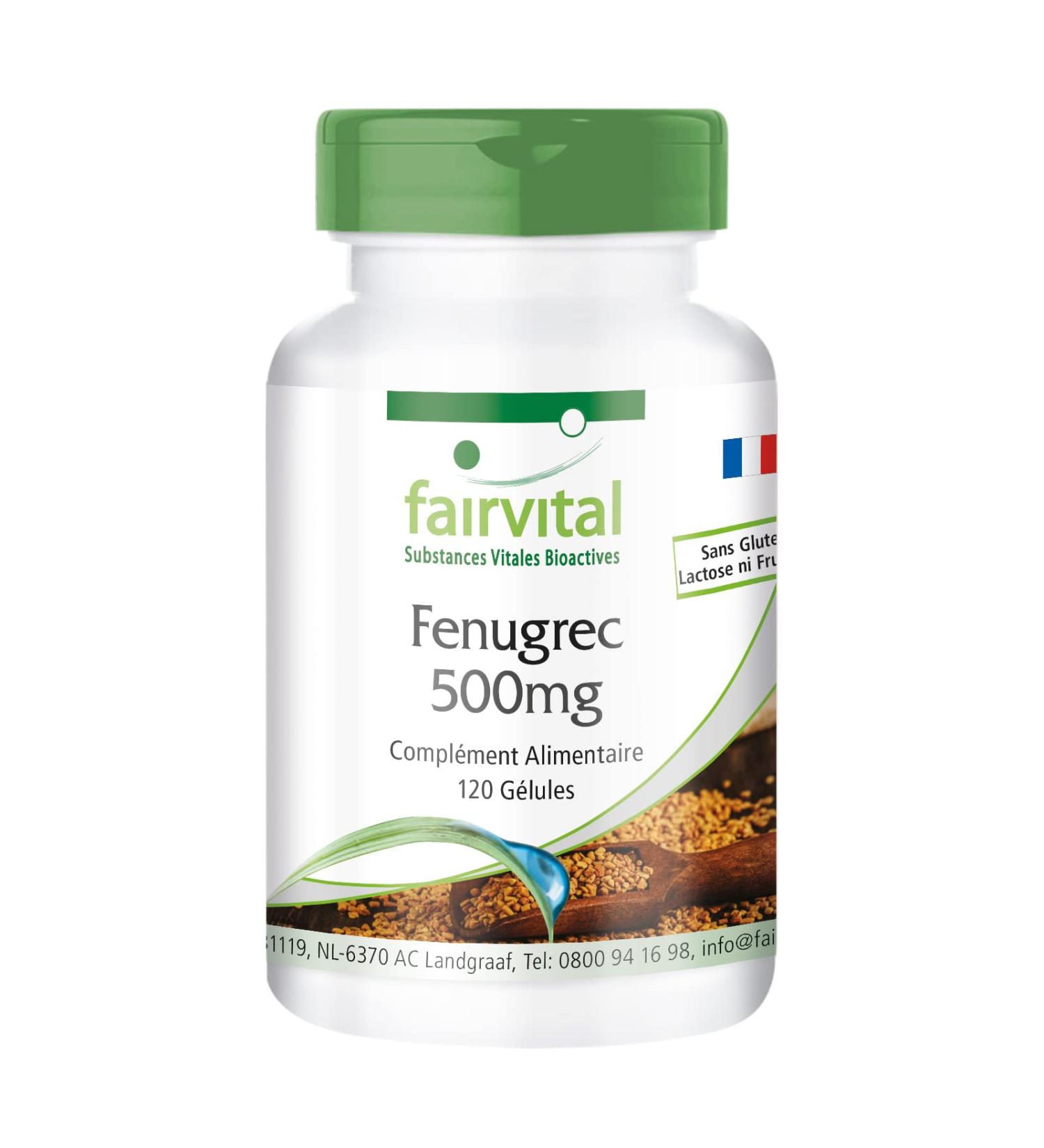Fairvital | Fenugreek extract 500 mg - 120 capsules - 50% saponins - quality controlled - Buy Online on GoSupps.com