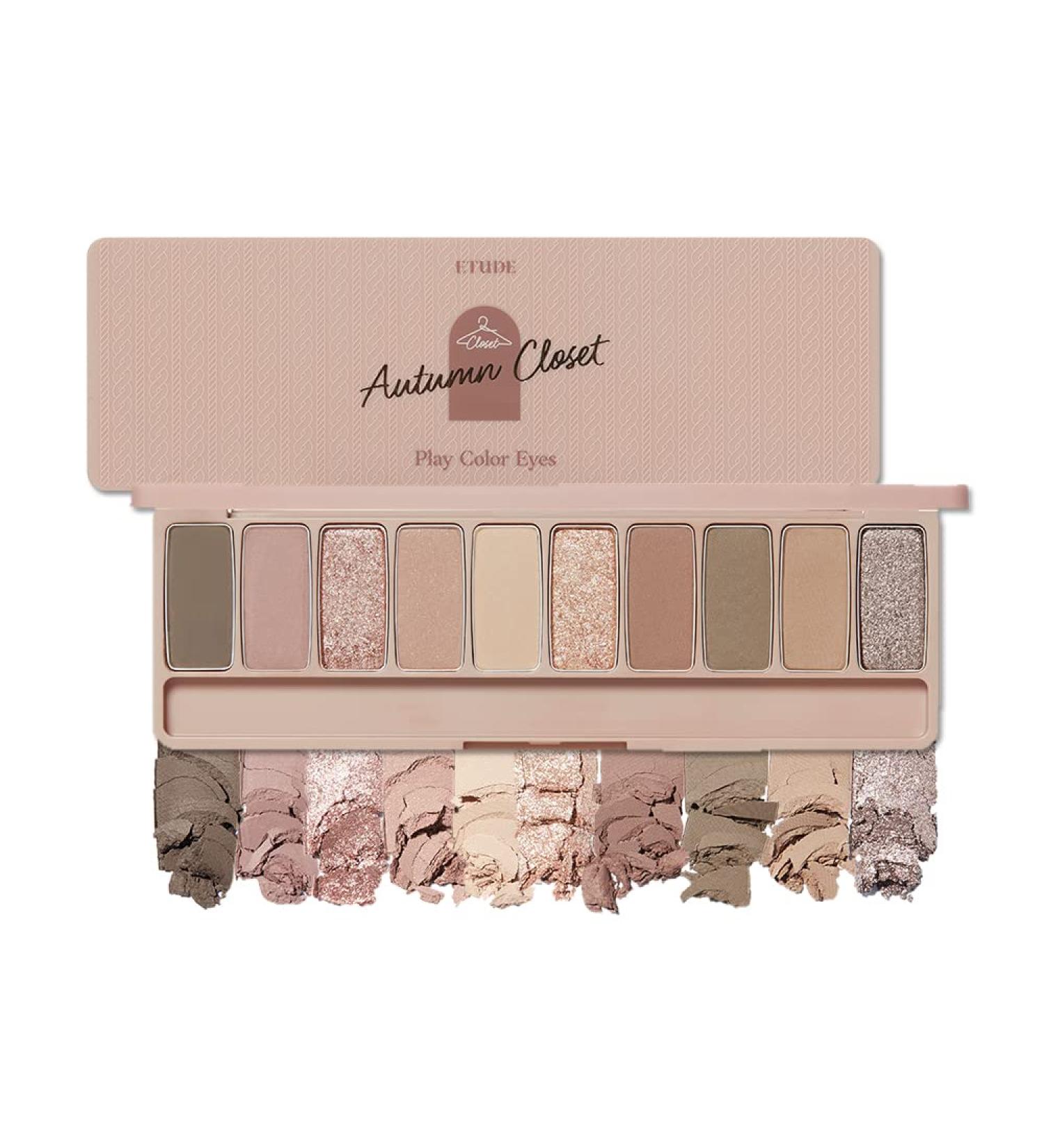 ETUDE Play Color Eye Shadow Autumn Closet - 10 Shades (0.03 oz each) for Vibrant Fall Looks - Buy Online on GoSupps.com