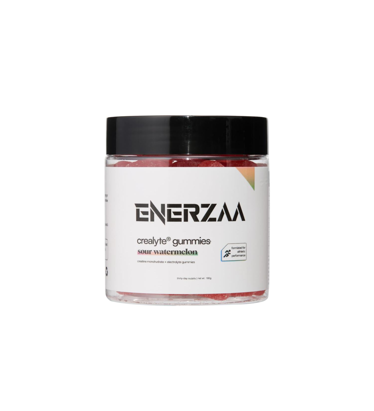 ENERZAA Daily Creatine Complex Gummies 4.5g Active Blend with Essential Electrolytes 2 Gummies per Day | 60 Count Jar | Supports Daily Vitality & Hydration (Pack of 2 Sour Watermelon Flavor) - Buy Online on GoSupps.com