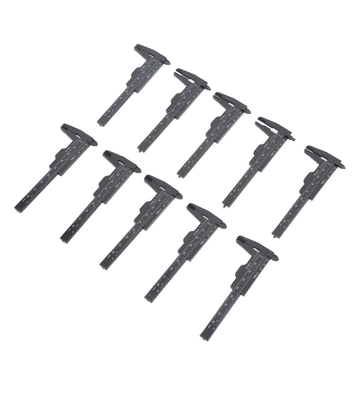 Eyebrow Measuring Ruler Scale Transparent Lightweight Plastic 10pcs Microblading Vernier Caliper for Styling - Buy Online on GoSupps.com