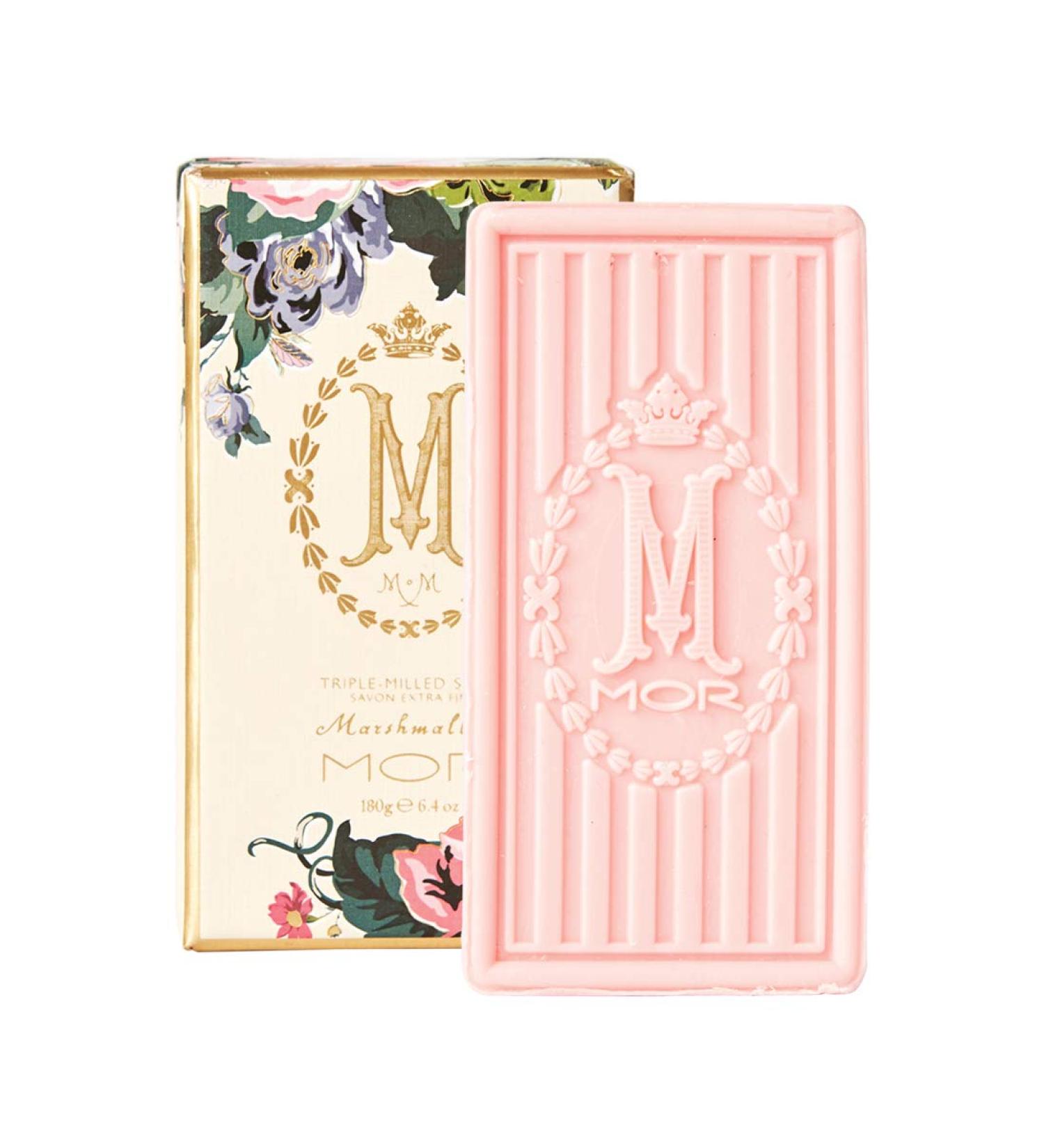 MOR Marshmallow Boxed Triple Milled Soap Moisturising and Nourishing Leaves Hands Feeling Silky Soft 180g - Buy Online on GoSupps.com
