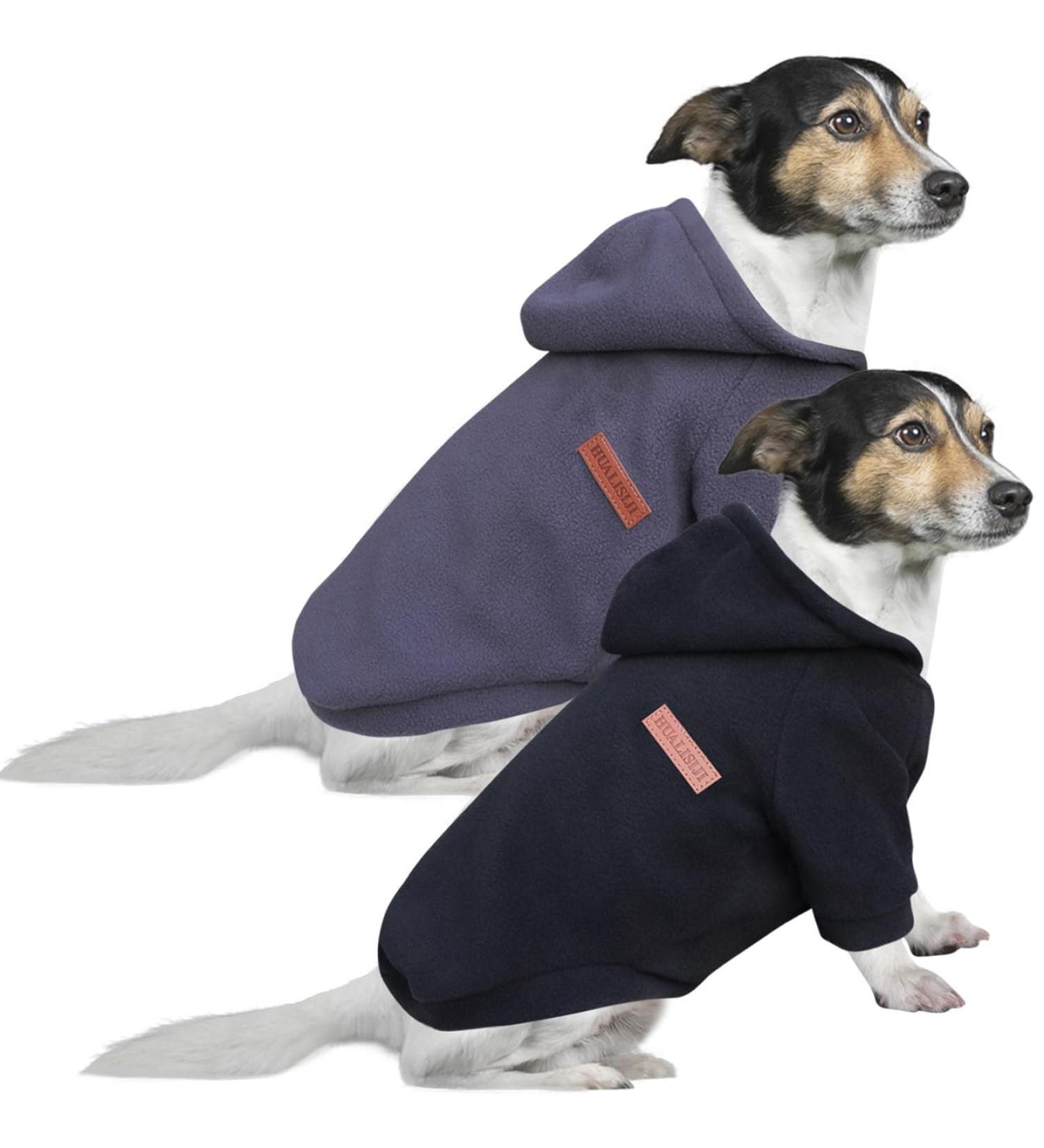 HuaLiSiJi Dog Hoodie - XXXL Black+Gray Dog Sweatshirt - Warm, Lightweight, and Easy to Wear - Buy Online on GoSupps.com