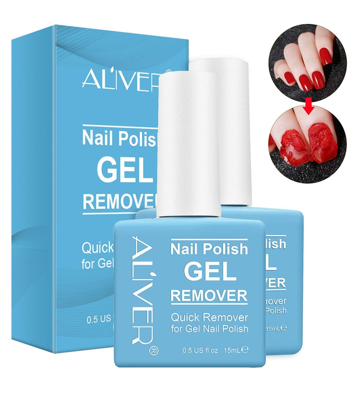 Gel Nail Polish Remover (2PACK) - Quick Soak Off in 3-5 Minutes - No Foil Needed - Professional 0.5 Fl Oz (2 Count) - Buy Online on GoSupps.com