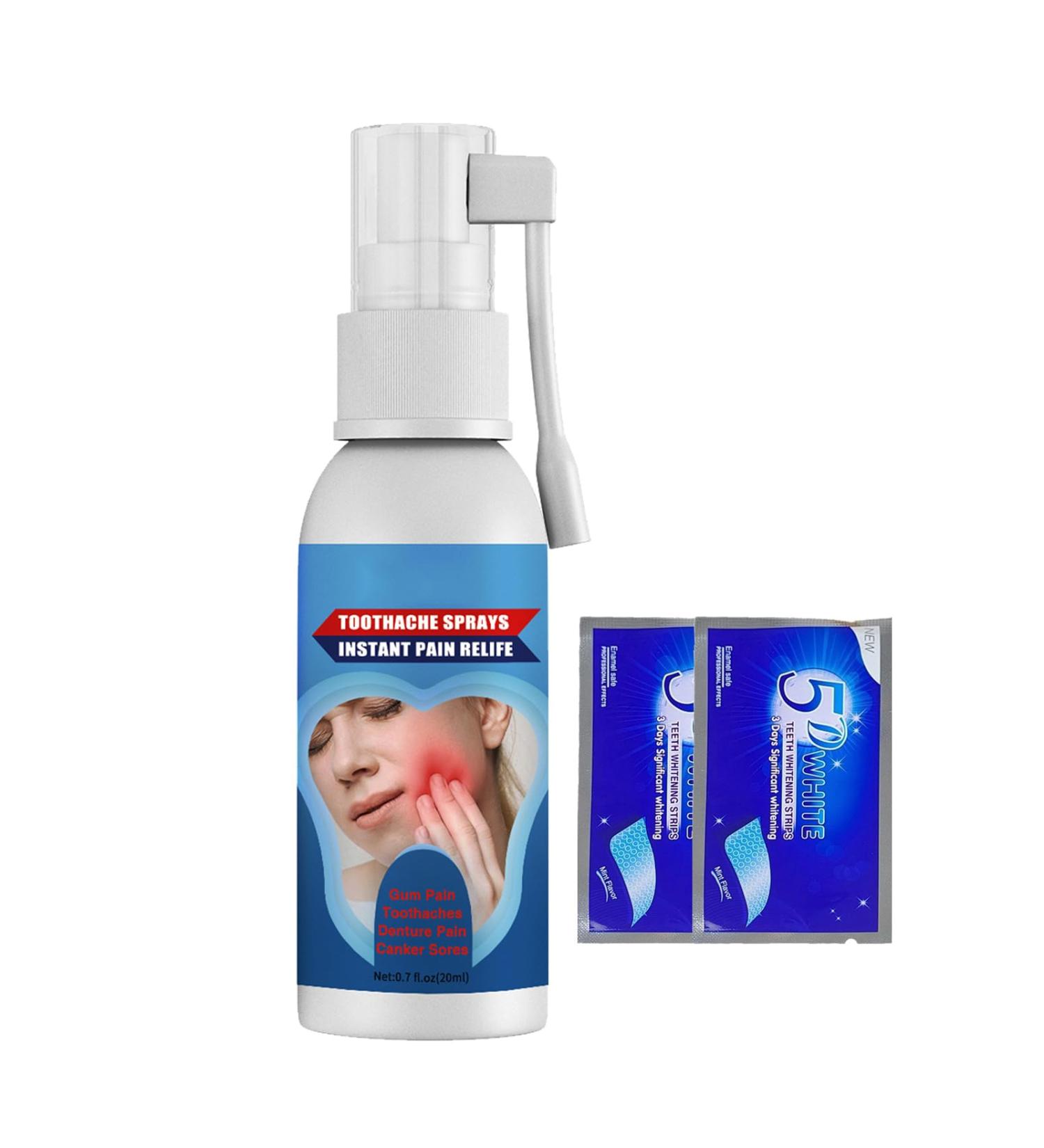 Spray de traitement des dents Spray pour les dents et les gencives Spray pour les soins des maux de dents Spray de soins bucco-dentaires Maintenir la sant bucco-dentaire Portable pour la douleur aux - Buy Online on GoSupps.com