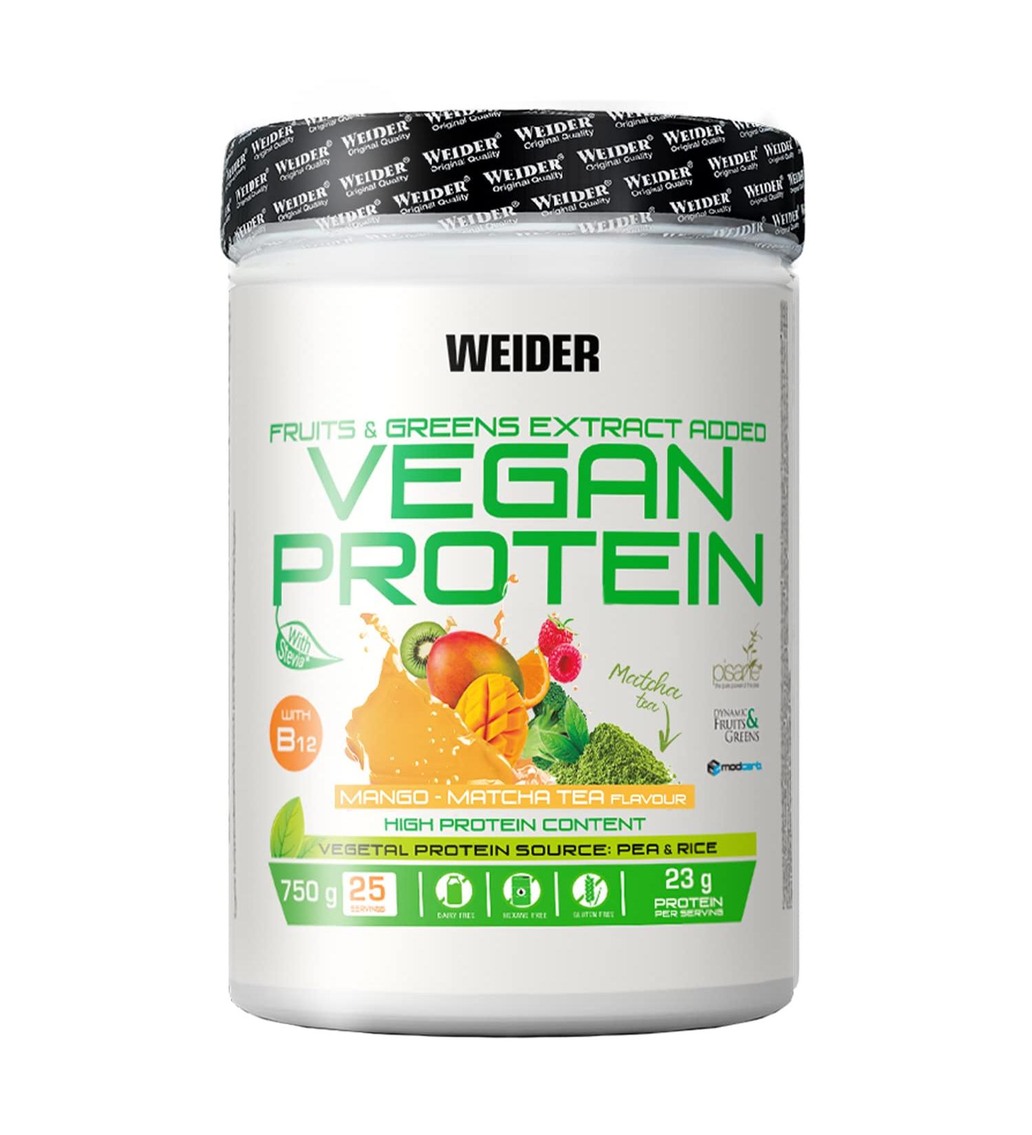 Weider Vegan Protein 750g - Plant-Based Protein Powder (1 Pack) - White - Buy Online on GoSupps.com