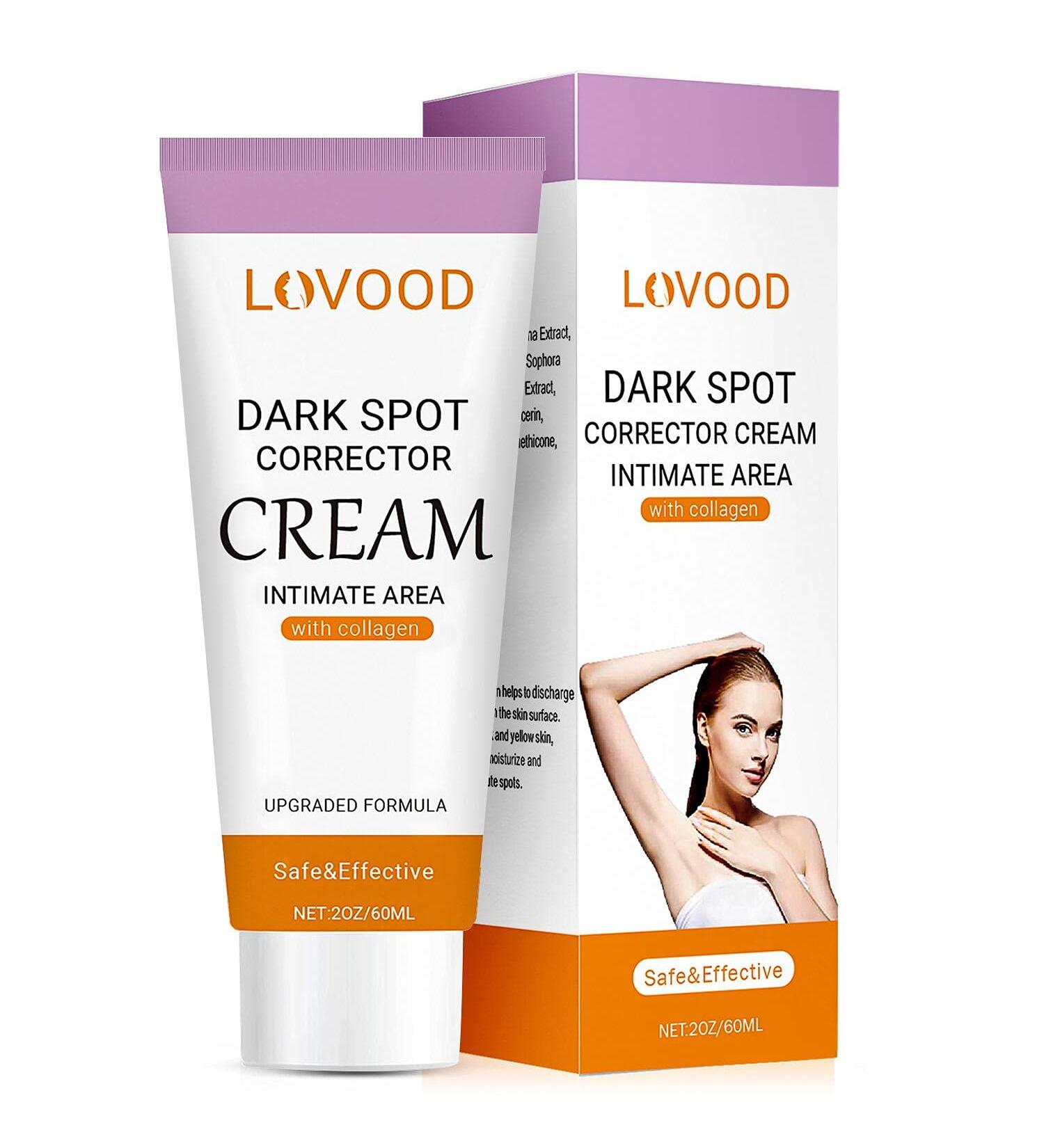 LOVOOD Dark Spot Corrector Cream - Underarm, Neck, Elbow, Private Areas - Instant Results, 2 oz (Upgraded Formula) - Buy Online on GoSupps.com