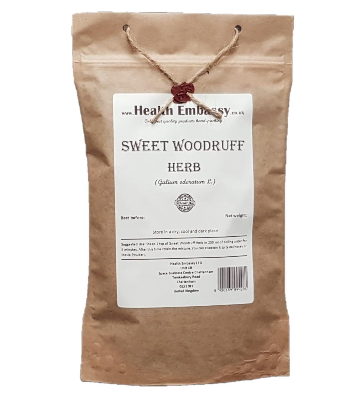  HEALTH EMBASSY Health Embassy Sweet Woodruff Herb Tea | Galium Odoratum L | Sweet Woodruff Herb Tea 100g - Buy Online on GoSupps.com