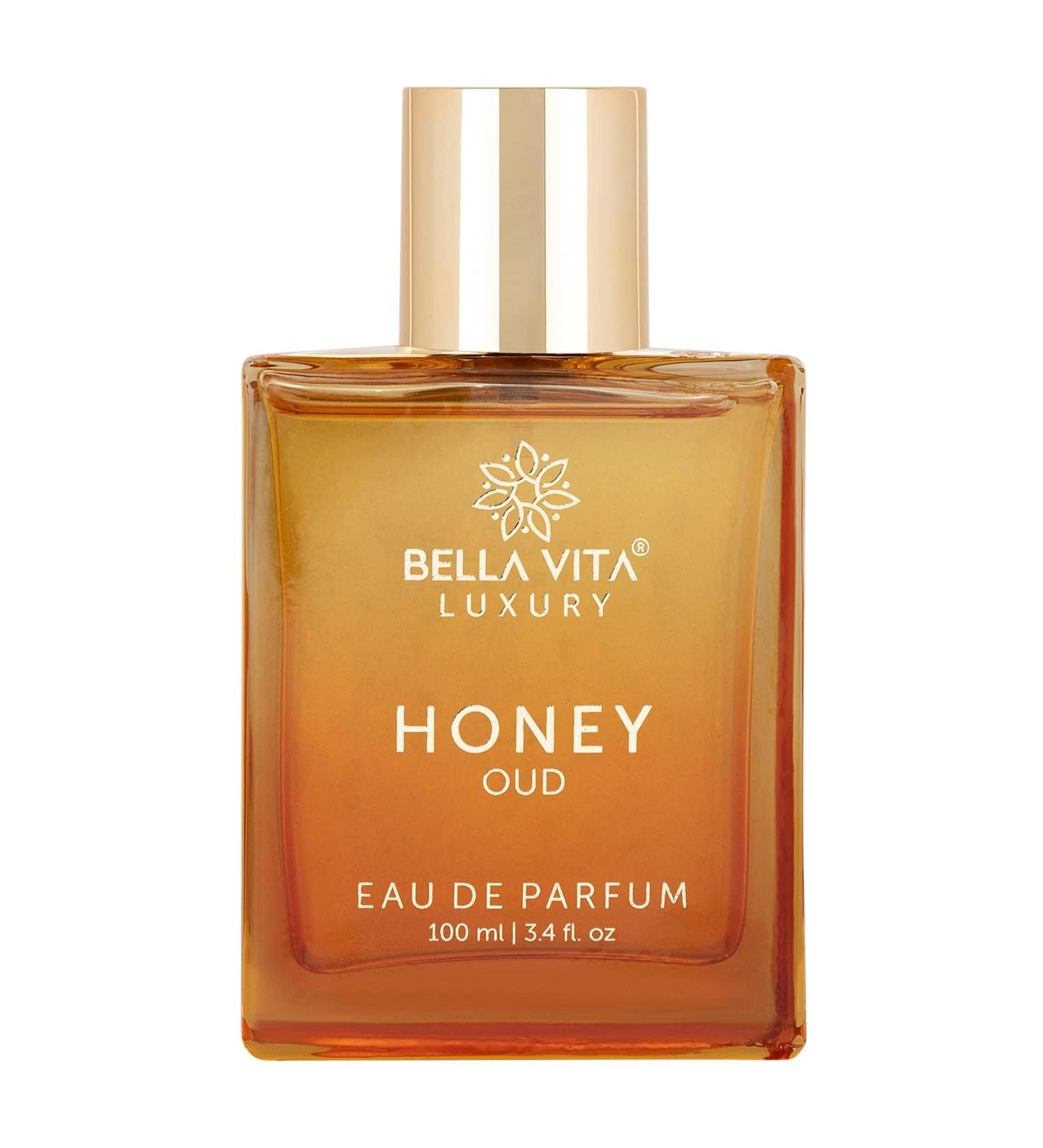 Bella-Vitaa Luxury Honey Oud Unisex Eau De Parfum with Bergamot Patchouli Vanilla|Premium Long Lasting Sweet & Spicy Fragrance for Men & Women 100ML - Buy Online on GoSupps.com