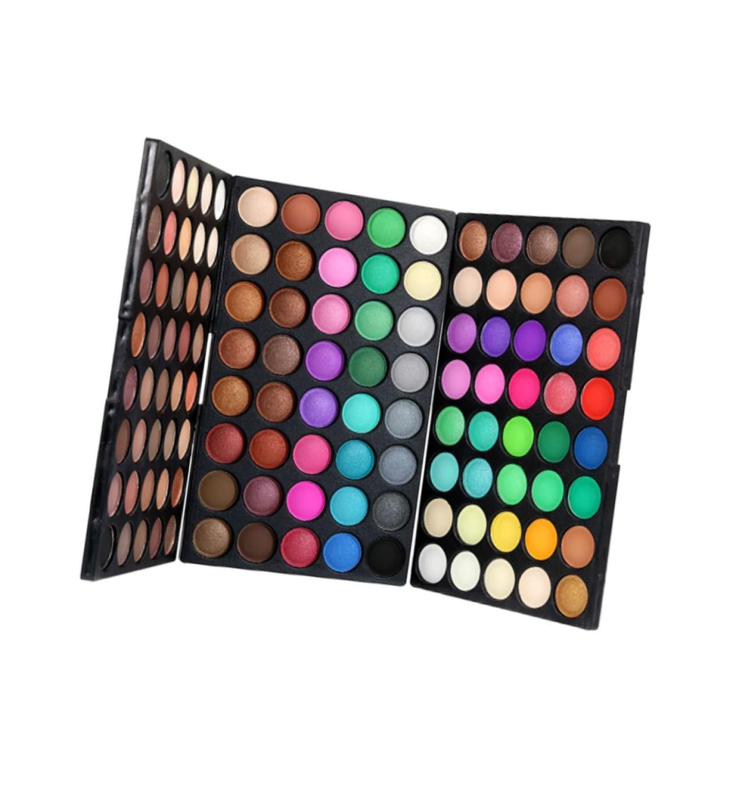 WOONEKY 120 Eyeshadow Eyeshadow Palette Neutral Glitter Eye Shadow Brown Eyeshadow Palette - Buy Online on GoSupps.com