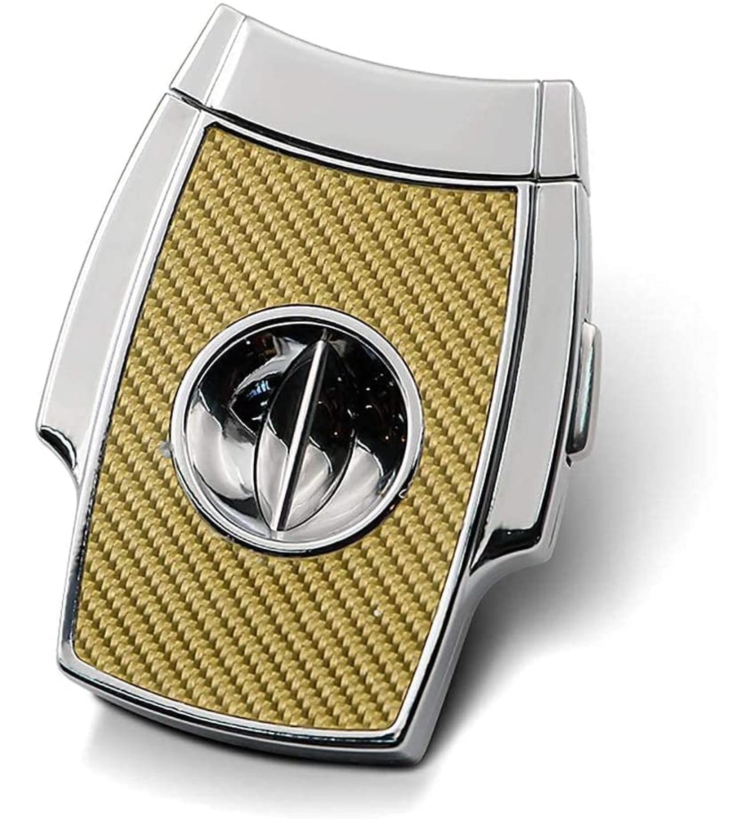 Cigar Cutter Accessories Cigar Portable V-Shaped Cigar Cigar Scissors Stainless Steel Carbon Fiber V-Shaped Blade Gold - Buy Online on GoSupps.com