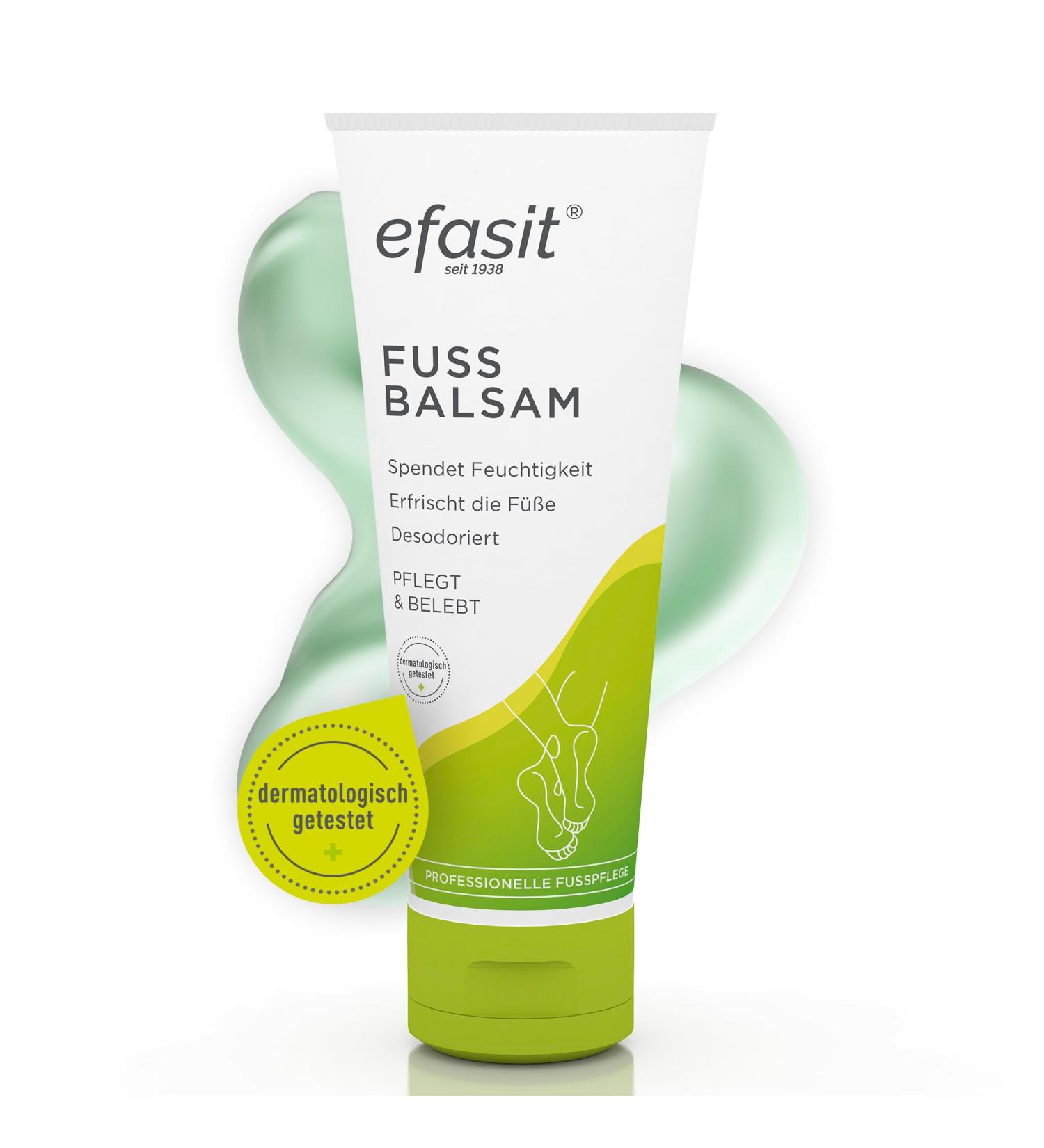  Efasit efasit Foot Balm Rich moisturizing treatment for dry feet with jojoba and rosemary oil comfrey and chamomile nourishes and tones feet 75 ml - Buy Online on GoSupps.com