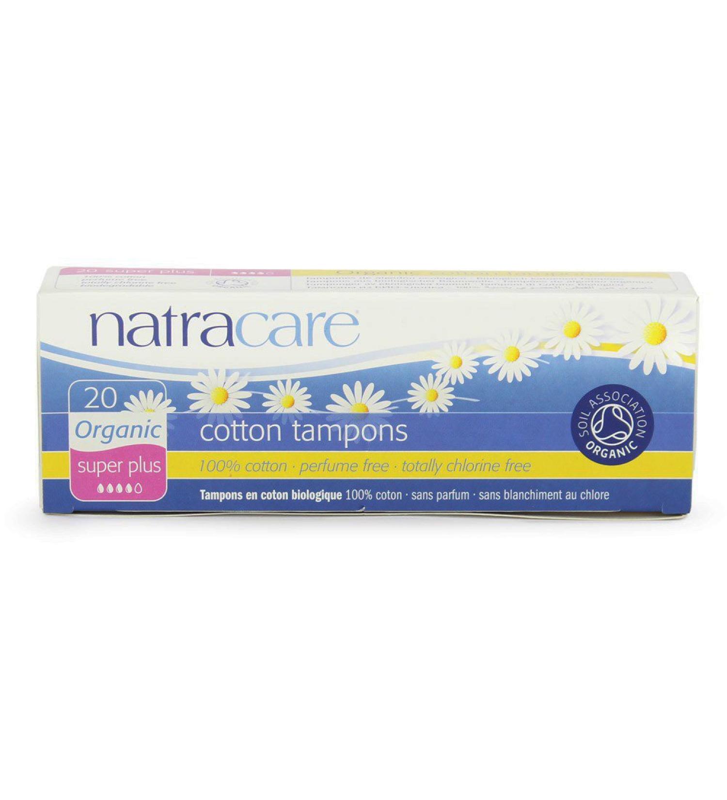 Natracare Organic Cotton Tampons Super Plus 20 ea (Pack of 5)